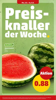 Wassermelone*, Wassermelone Kl. I, je kg ab 03.08.2026 gültig | Seite: 6