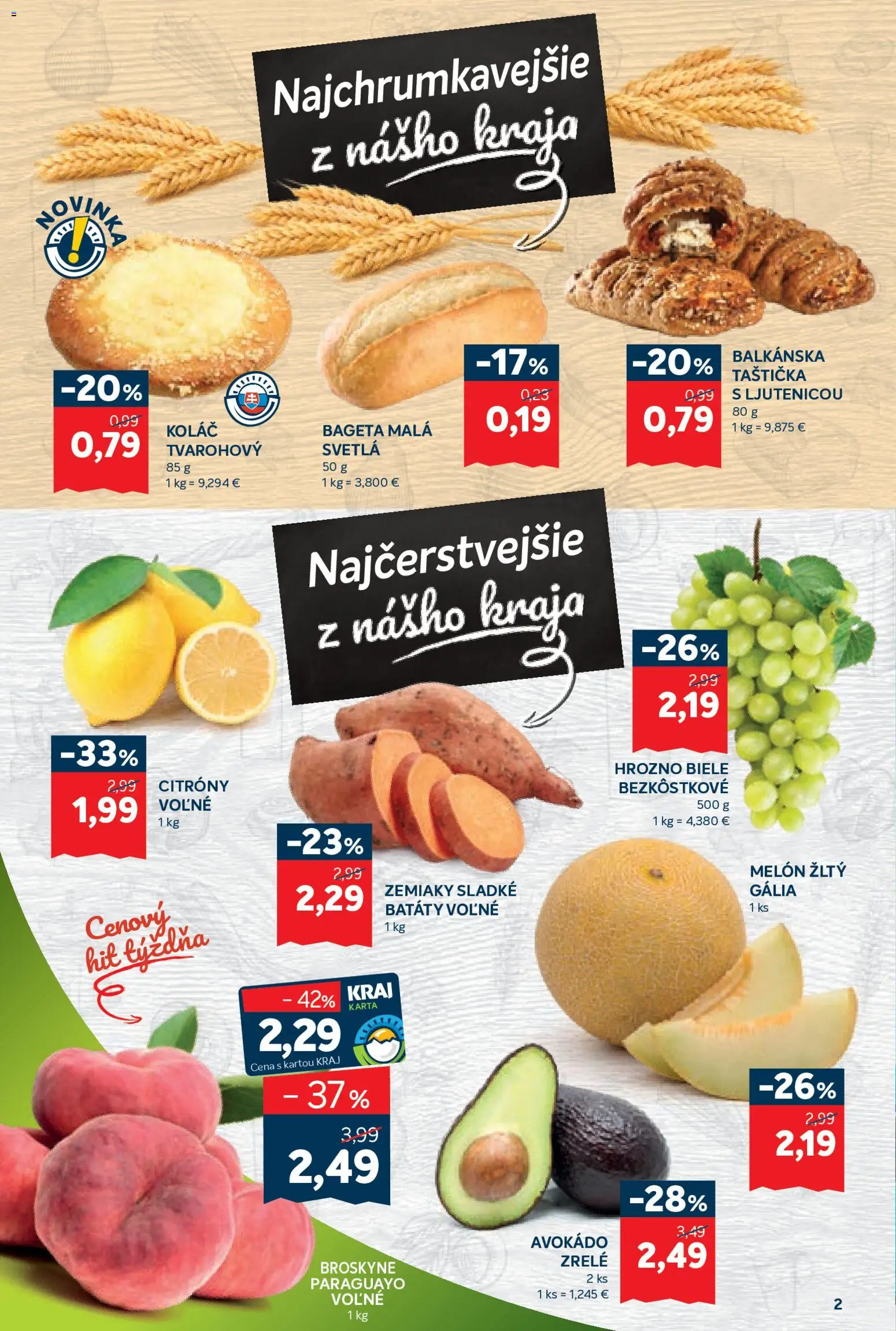Nové Kraj akcie – leták je platný od 20.08.2026 | Strana: 2