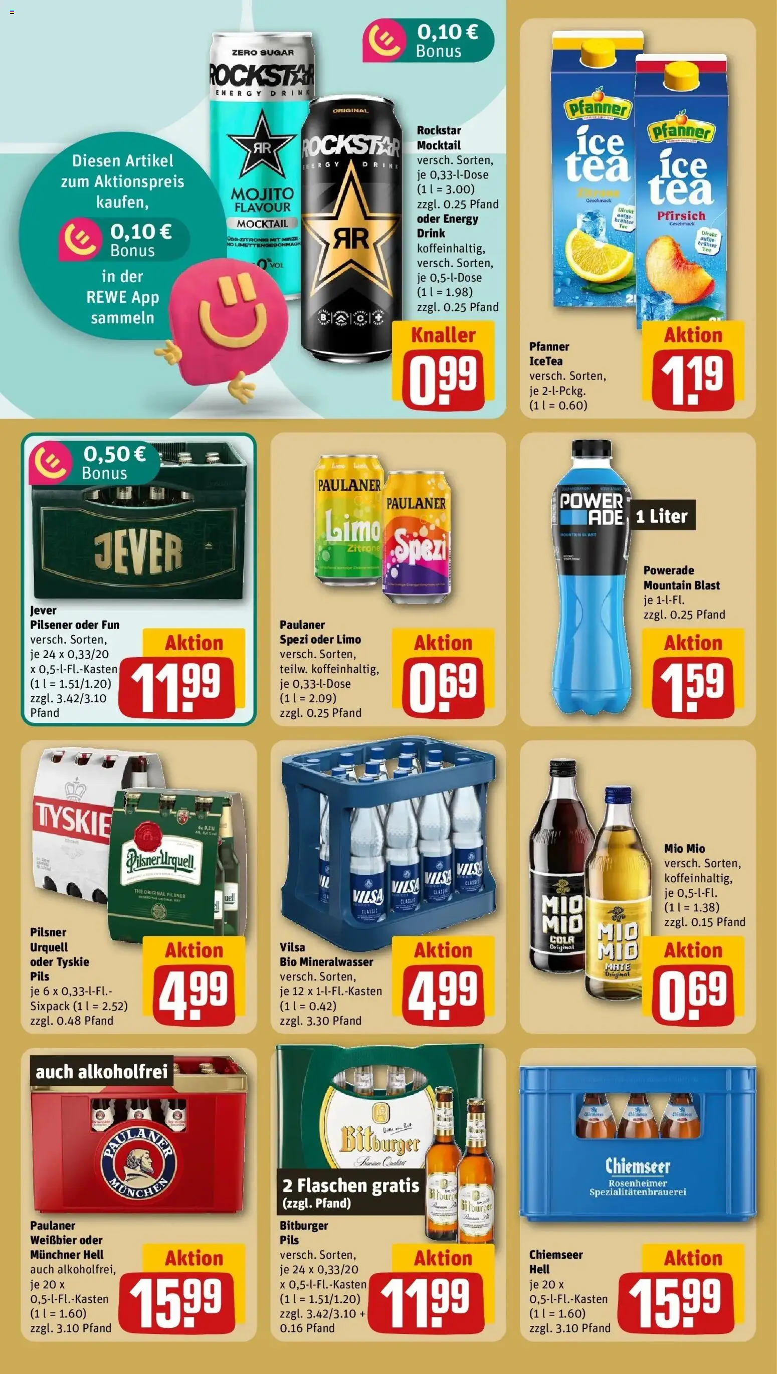 Rewe Prospekt Bremen – gültig ab 05.07.2026 | Seite: 20 | Produkte: Rockstar energy, Energy, Rockstar, Mineralwasser