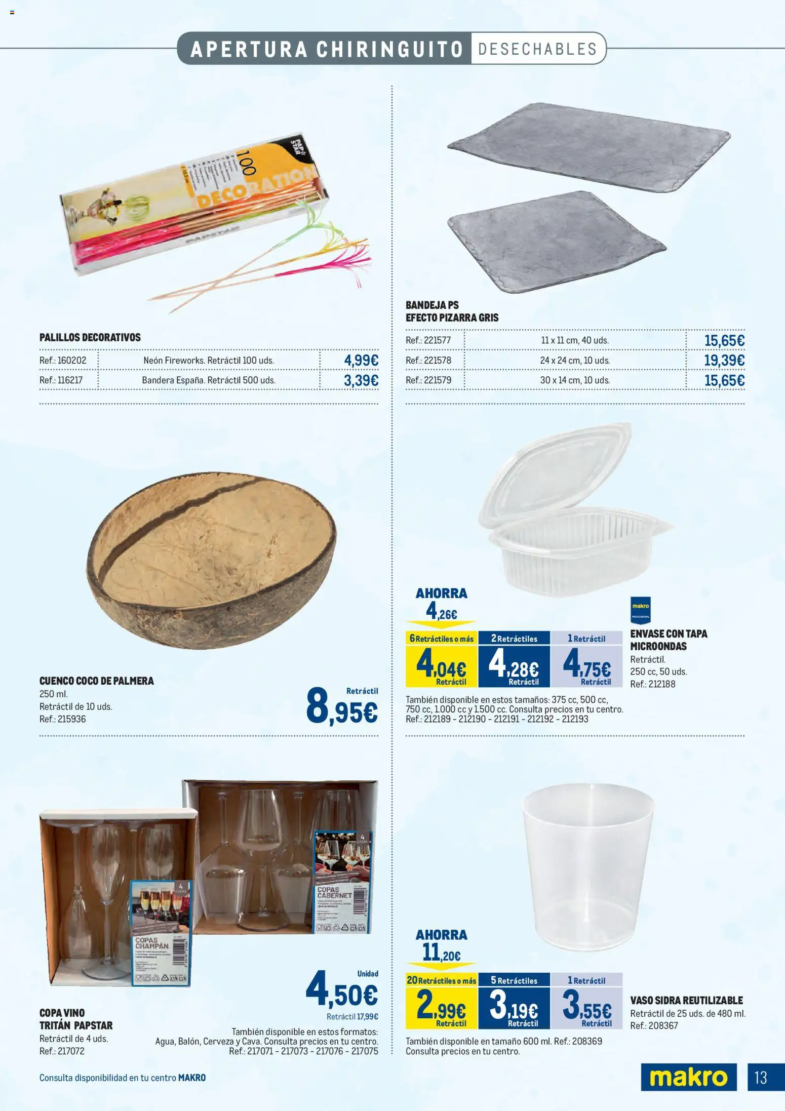 Makro - Especial Terrazas Canarias │ válido desde el 09.03.2026 | Página: 13 | Productos: Vino, Cerveza, Τυρόπιτα, Bandeja
