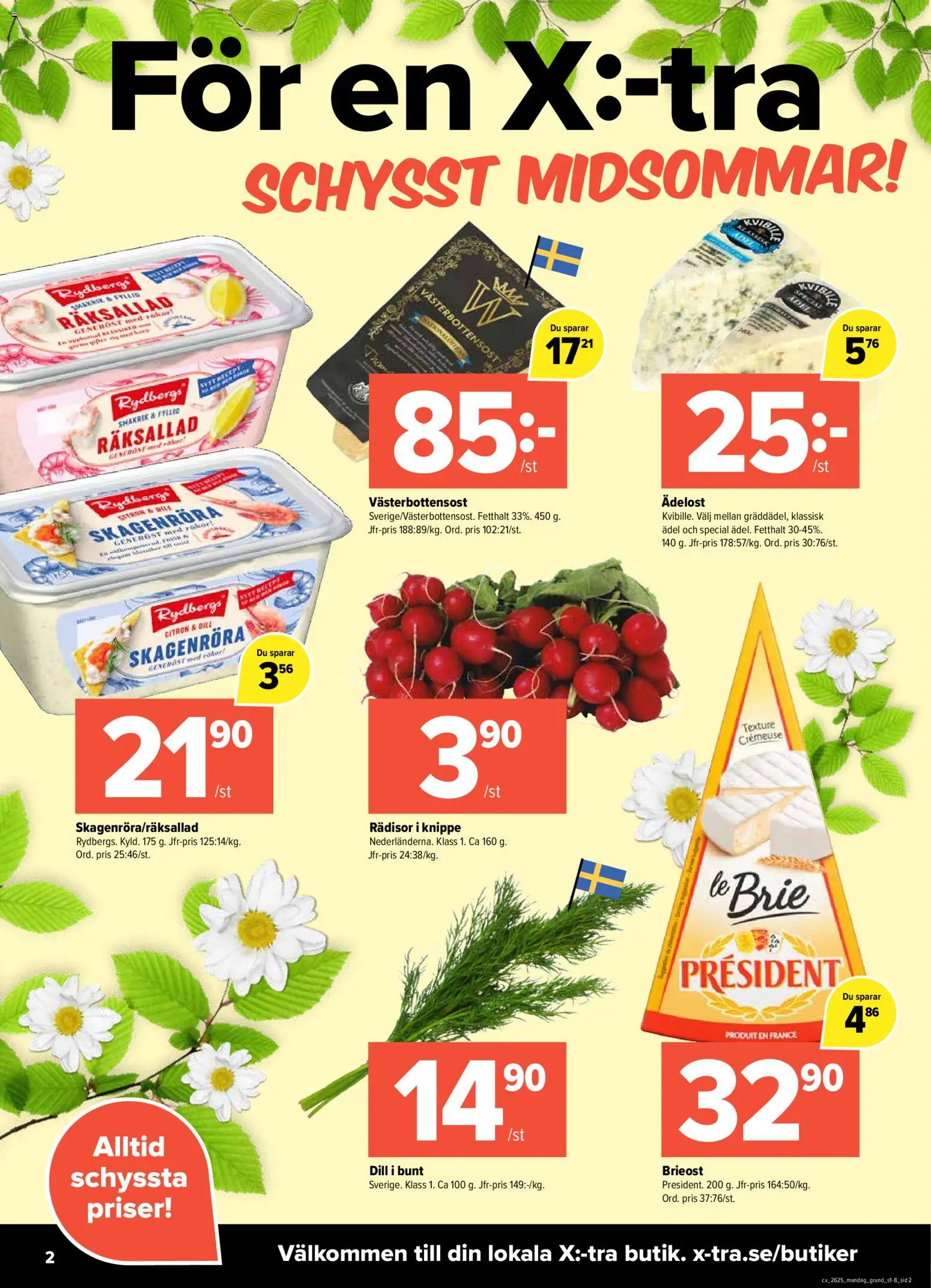 Coop Daglivs reklamblad aktuell från 15.06.2026 | Sida: 2 | Produkter: Brieost, Räkor, Citron