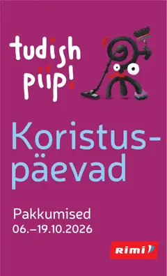 Rimi kliendilehe eelvaade alates 06.10.2026