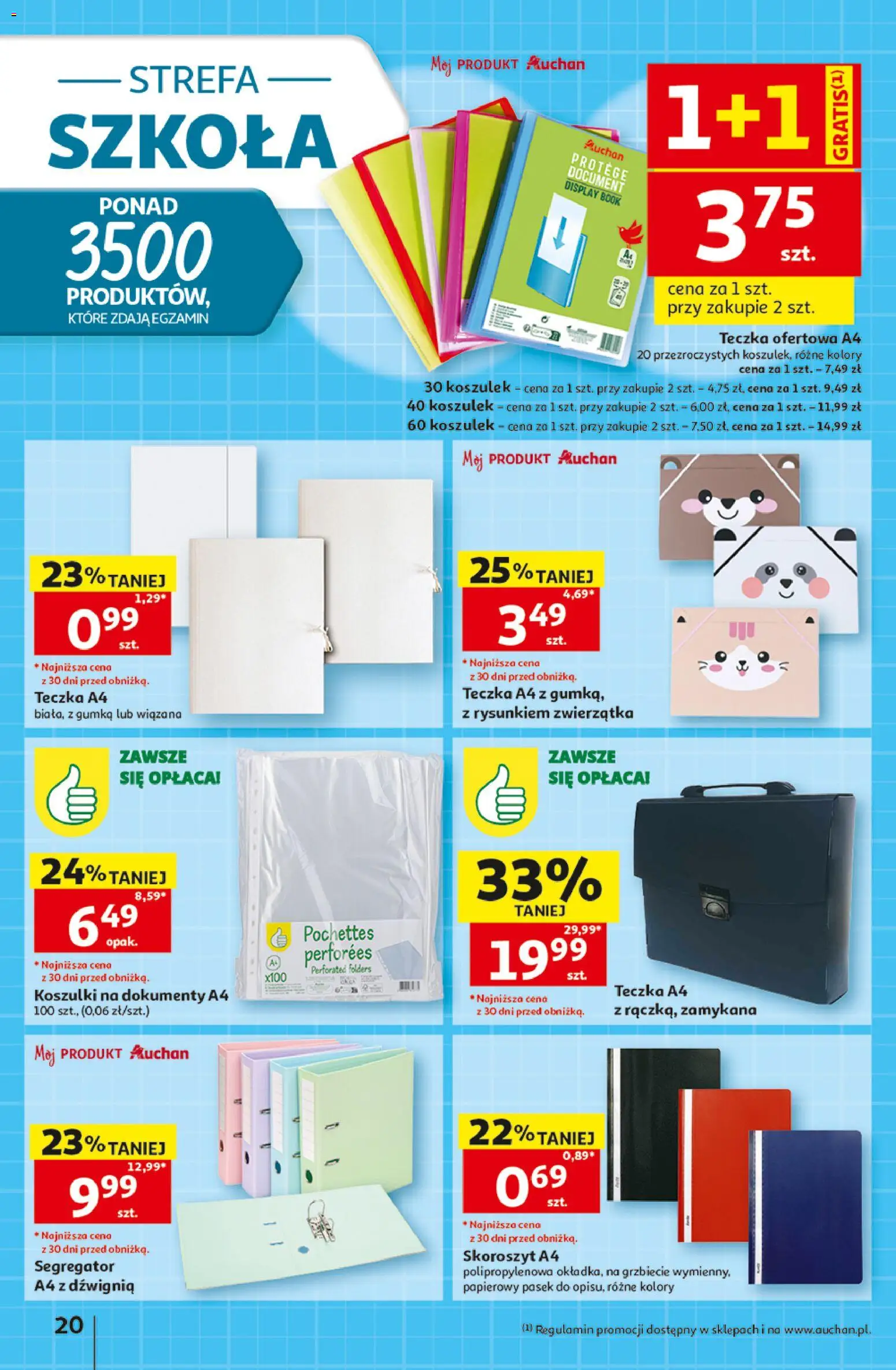 Auchan gazetka - 30 Lat Hipermarket od 20.08.2026 | Strona: 20 | Produkty: Pasek