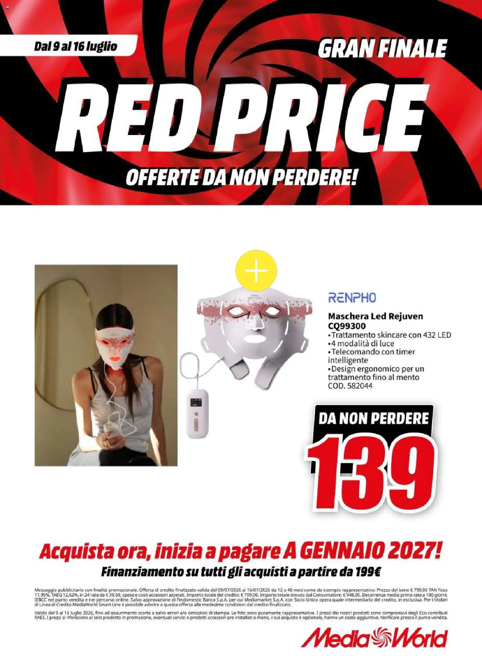 Volantino Media World del 09/07/2026 | Pagina: 57 | Prodotti: Maschera, Telecomando