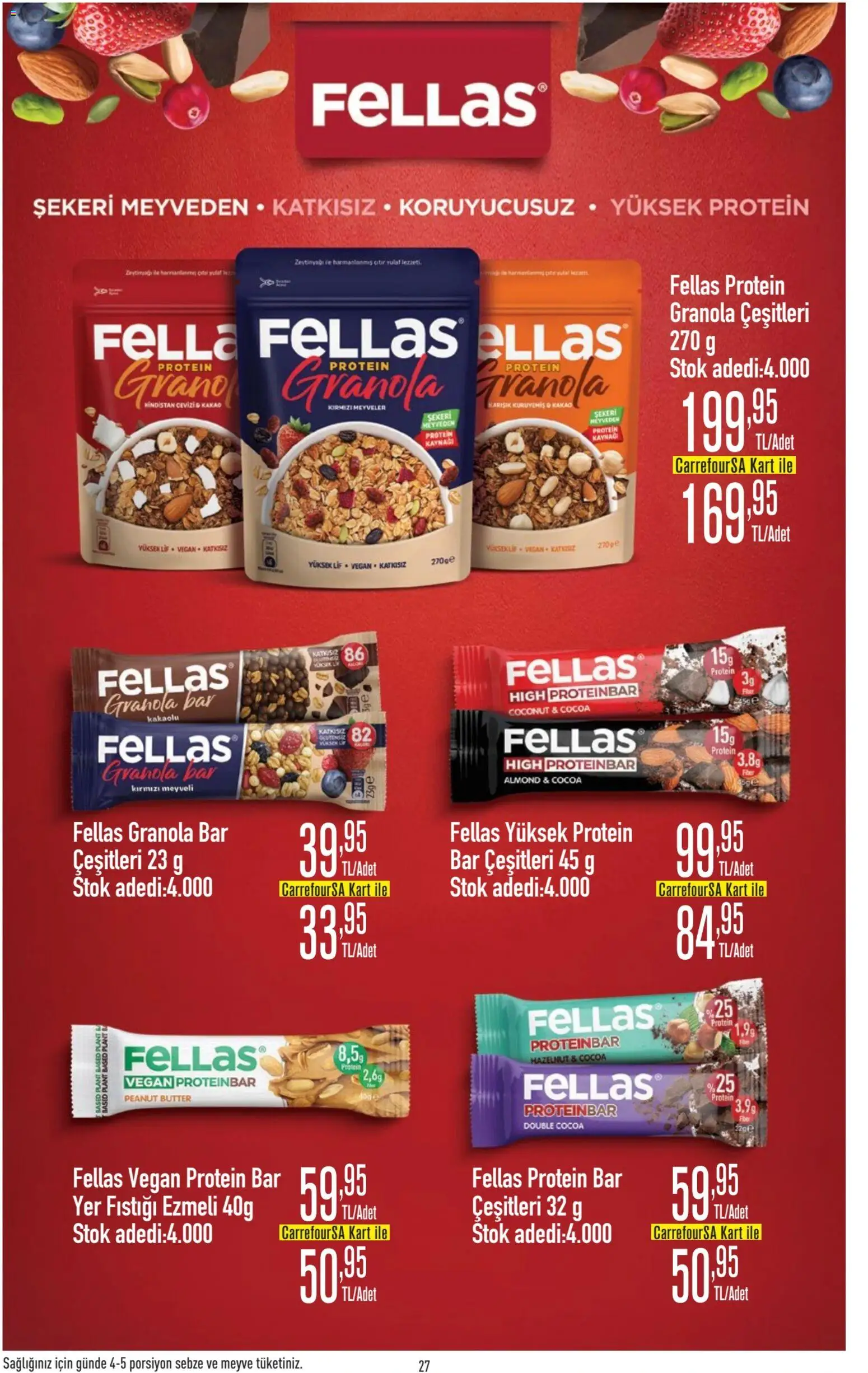 CarrefourSA Katalog - 18.05.2026 tarihinden itibaren geçerlidir | Sayfa: 27 | Ürünler: Sebze, Meyve, Yer fıstığı, Yulaf