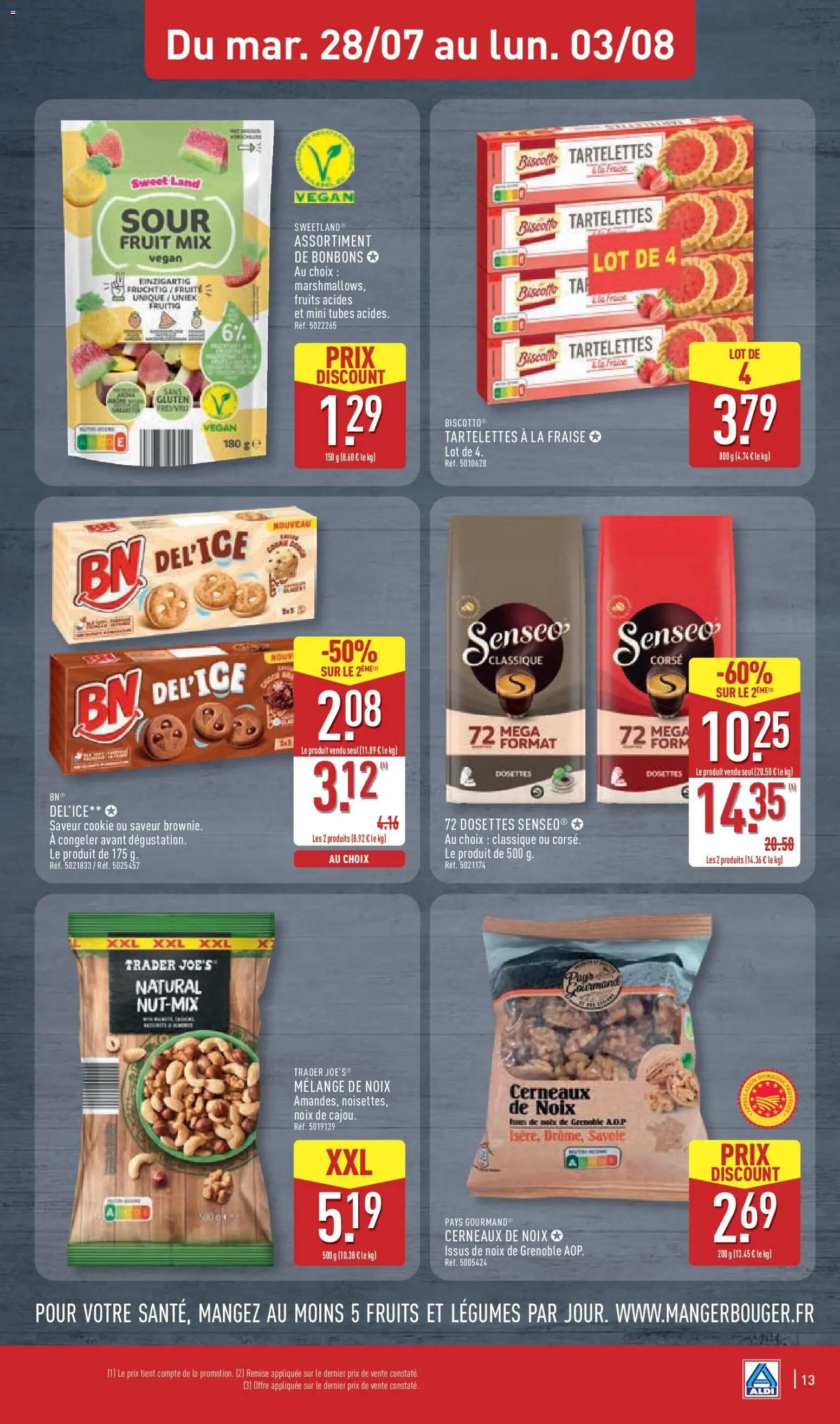 {H1} | Page: 17 | Produits: Fraise, Senseo, Cookies, Bonbons