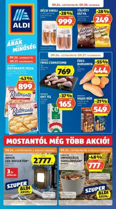 Aldi aktuális akciós újság - amely érvényes a következő dátumtól: 2026.09.19.