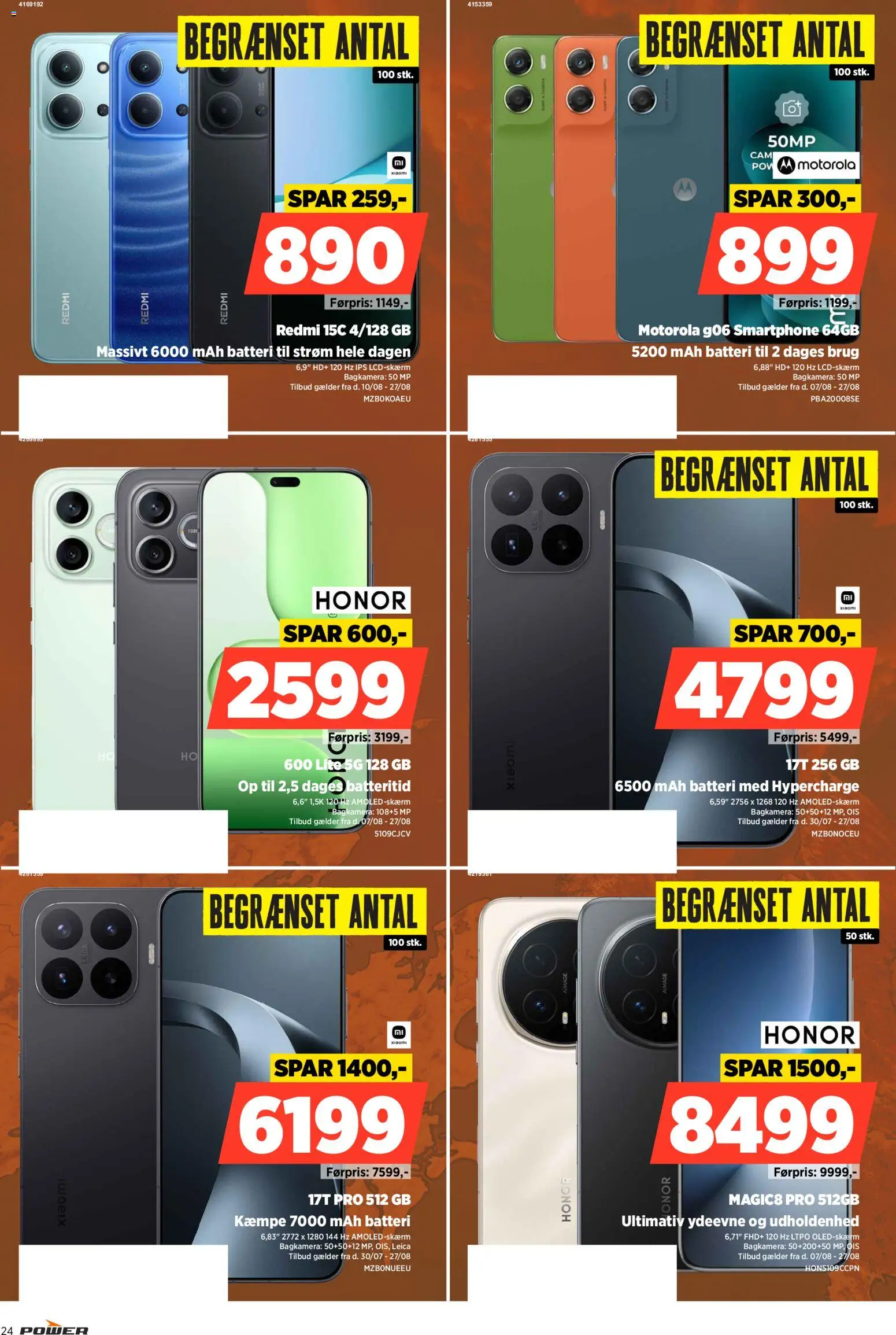 Power tilbudsavis – gyldig fra 21/08/2026 | Side: 24 | Produkter: Smartphone, Batteri