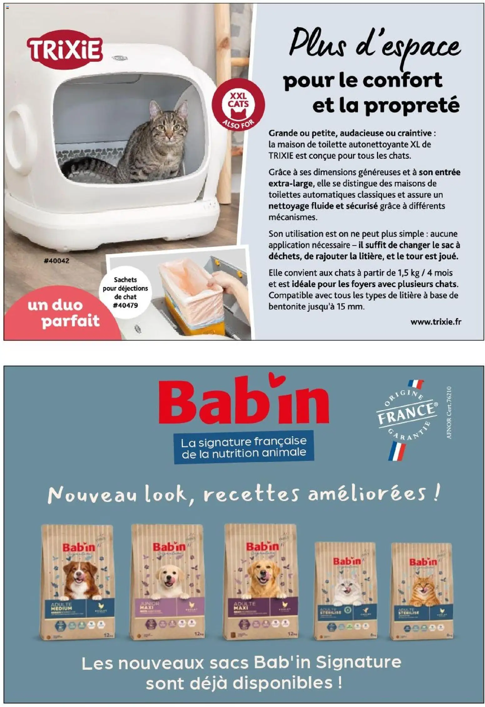 {H1} | Page: 42 | Produits: Sac, Base, Litière, Toilettes