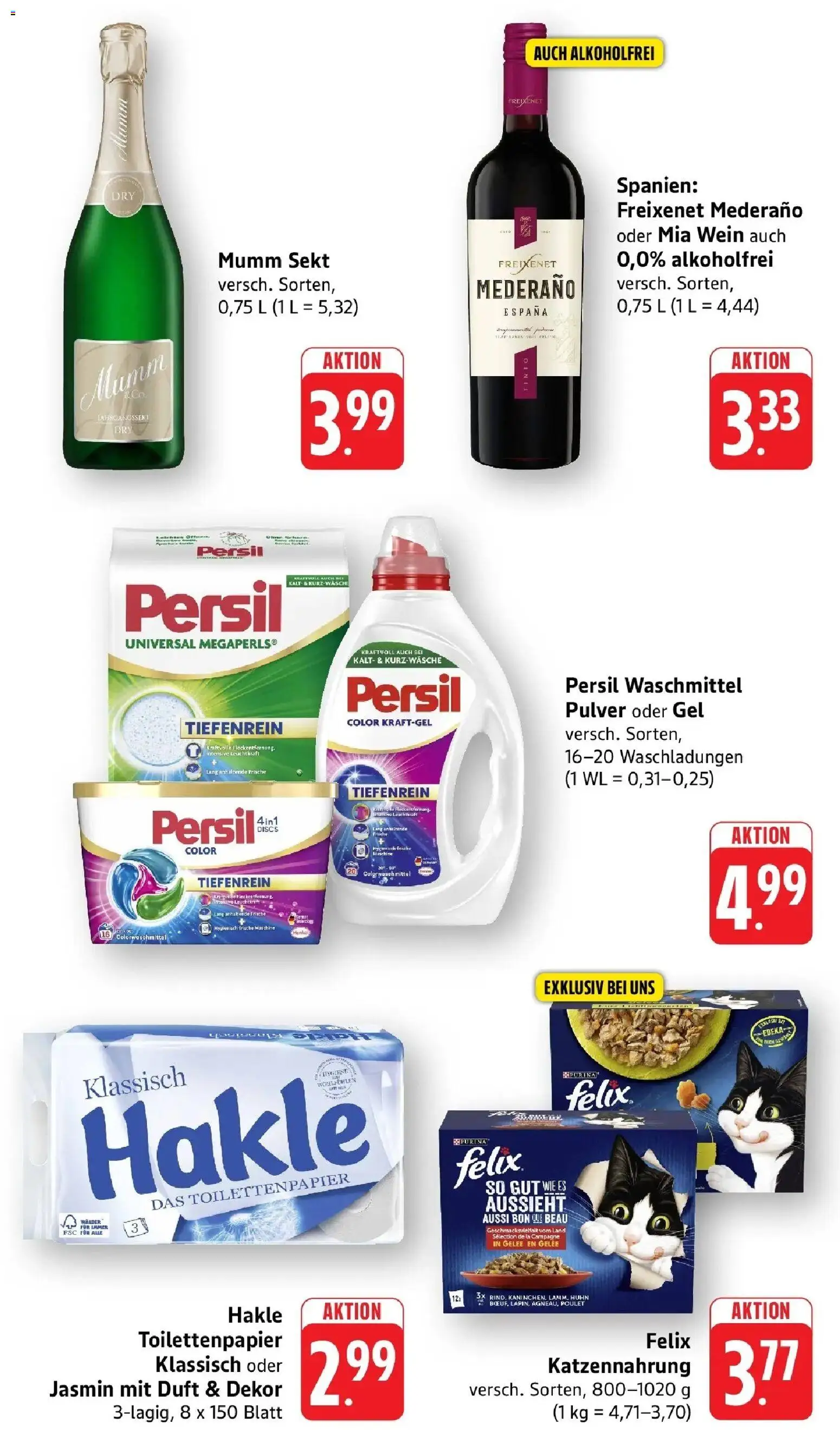 Edeka Prospekt Gengenbach (ab 26.10.2026) » Angebote Online | Seite: 9 | Produkte: Sekt, Duft, Persil, Toilettenpapier
