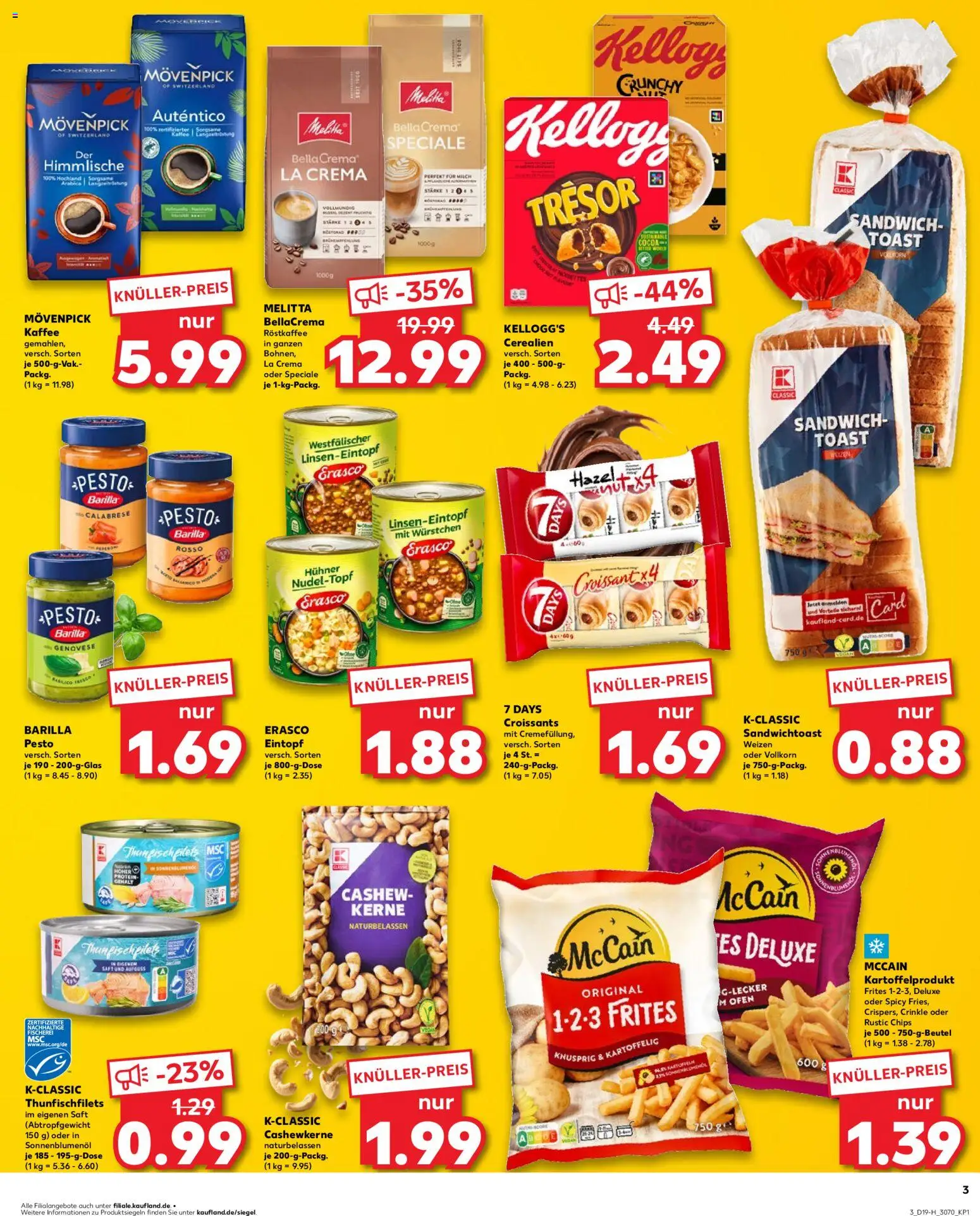 Kaufland Prospekt Leipzig	 – gültig ab 07.05.2026 | Seite: 3 | Produkte: Barilla, Kaffee, Croissant, Saft