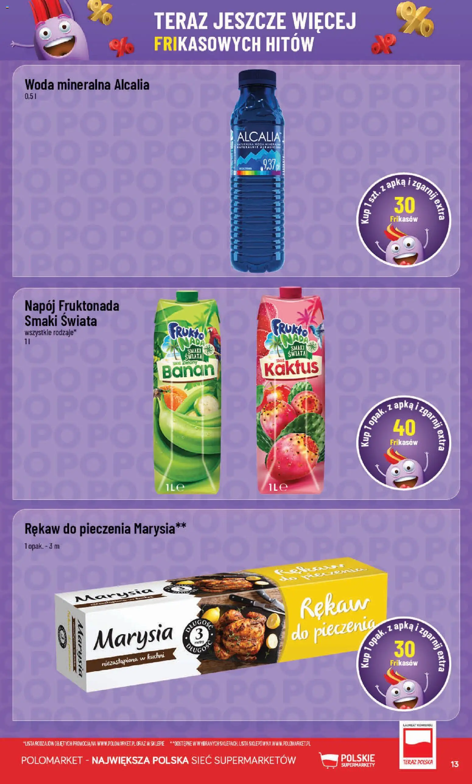 POLOmarket gazetka - Frikasowe Hity od 28.10.2026 | Strona: 13 | Produkty: PC, Woda mineralna, Rękaw do pieczenia, Woda