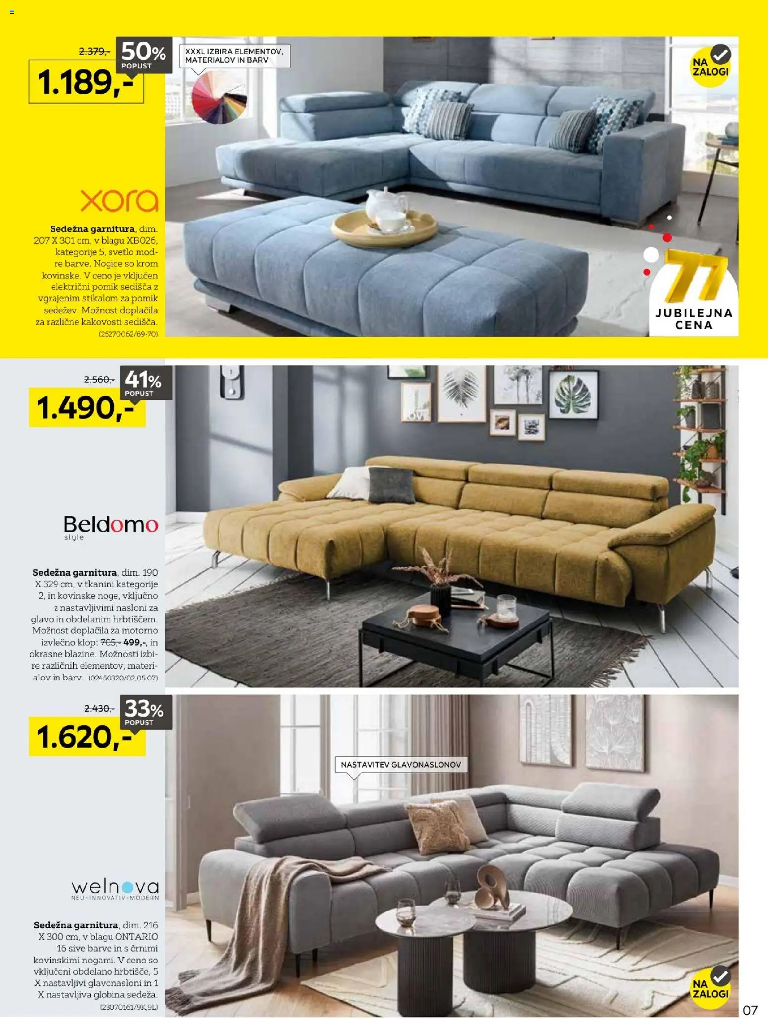 Novi XXXL Lesnina katalog ponudbe – veljaven od 14.09.2026 | Stran: 7