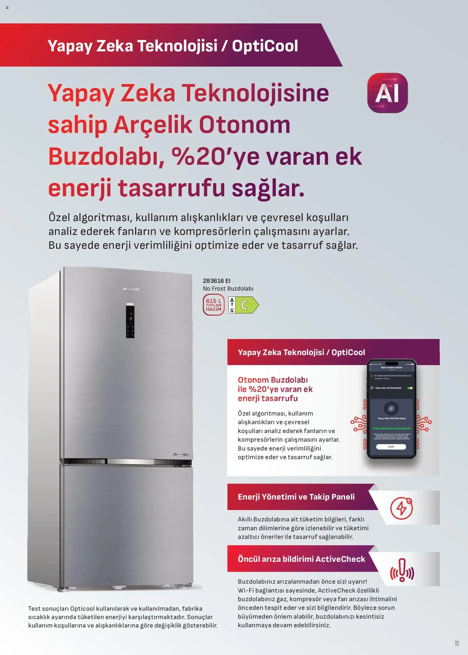 Arçelik Katalog - 10 Ağustos 2026 tarihinden itibaren geçerlidir | Sayfa: 11 | Ürünler: Buzdolabı, Fan