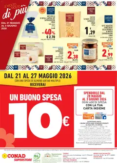 Anteprima del volantino TARTUFO SAPORI&IDEE CONAD, vari tipi un esempio: panna e caffè 190 g conf. da 2 pezzi valido a partire dal 21.05.2026 | Pagina: 4 | Prodotti: Caffè, Panna, Olio, Gnocchi