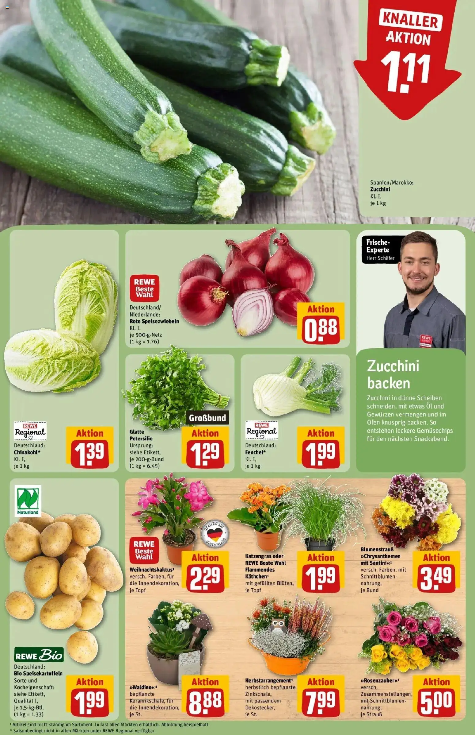 REWE Prospekt ab 26.10.2026 zum Blättern » Angebote | Seite: 7 | Produkte: Ofen, Öl, Petersilie, Zucchini