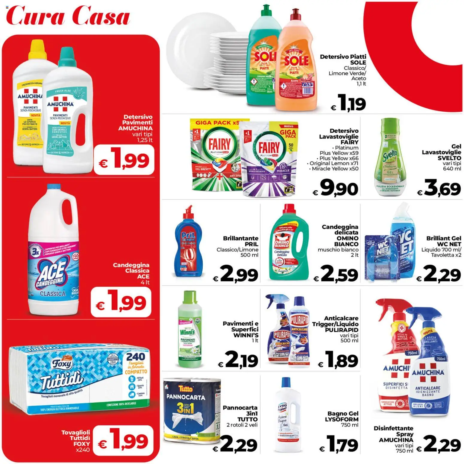 Volantino COOP del 02/10/2026 | Pagina: 22 | Prodotti: Candeggina, Aceto, Ingredienti, WC