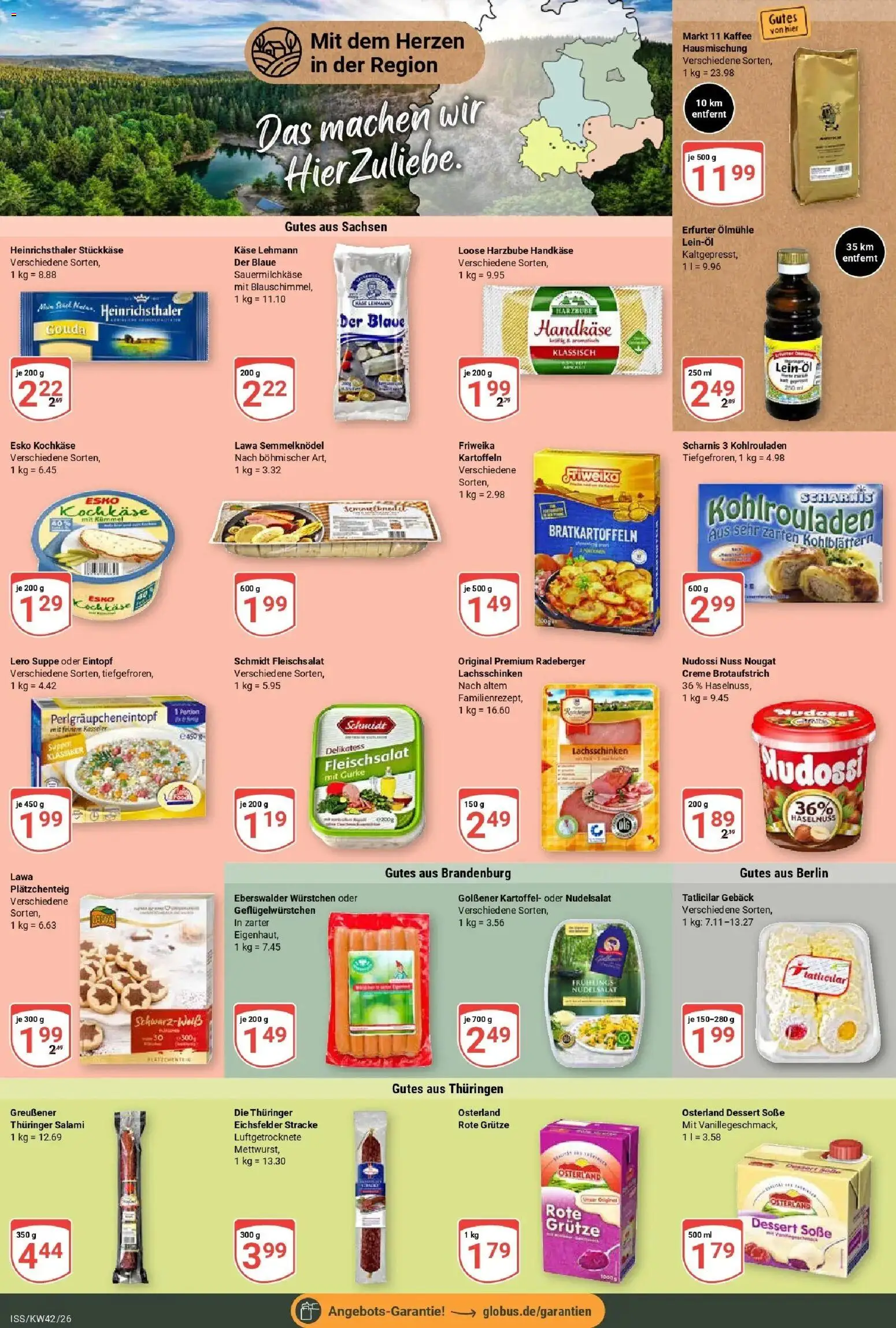 Globus Prospekt Isserstedt (ab 12.10.2026) » Angebote online | Seite: 16 | Produkte: Kaffee, Leinöl, Kartoffeln, Soße