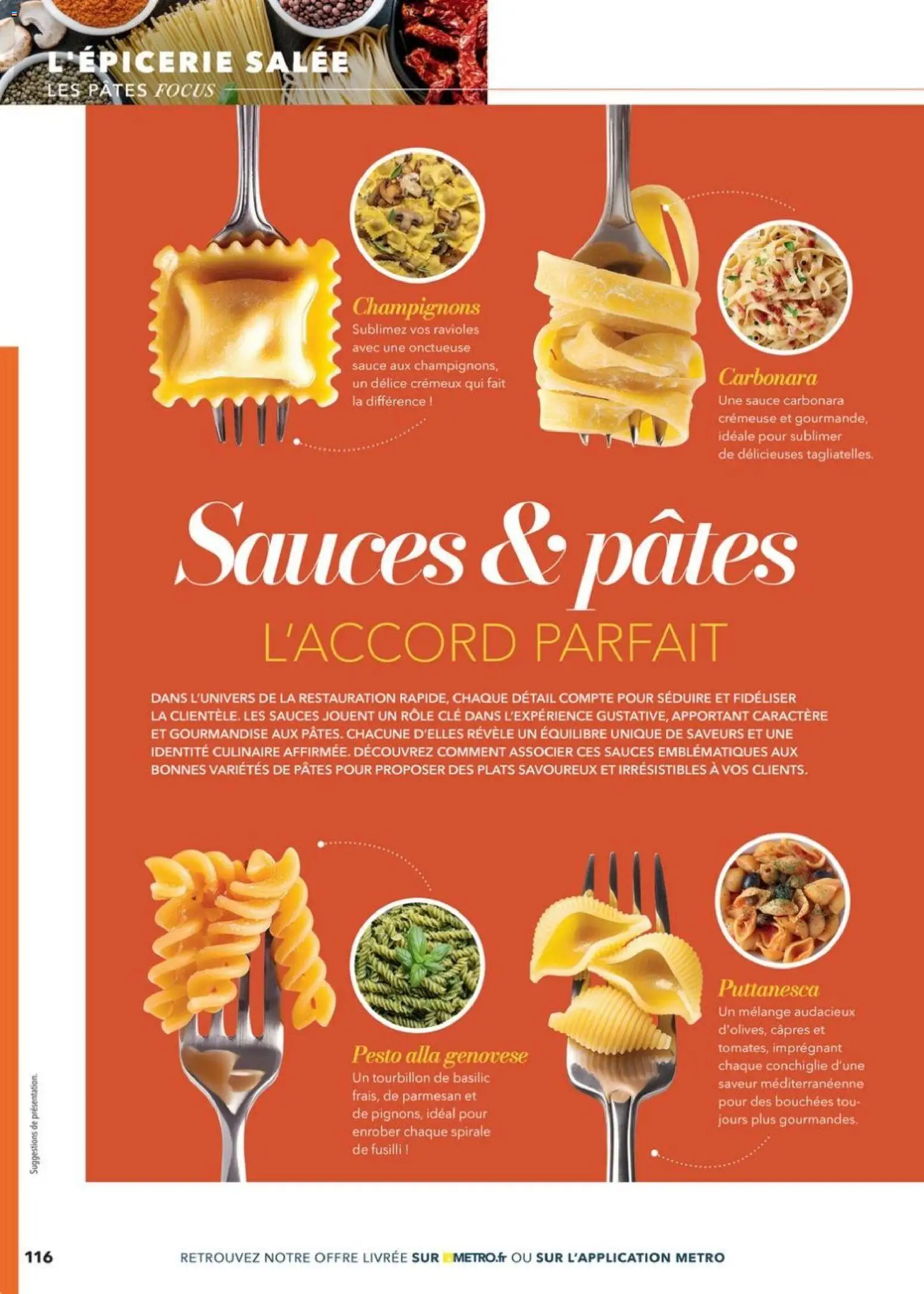 {H1} | Page: 116 | Produits: Fusilli, Clé, Parmesan, Pesto