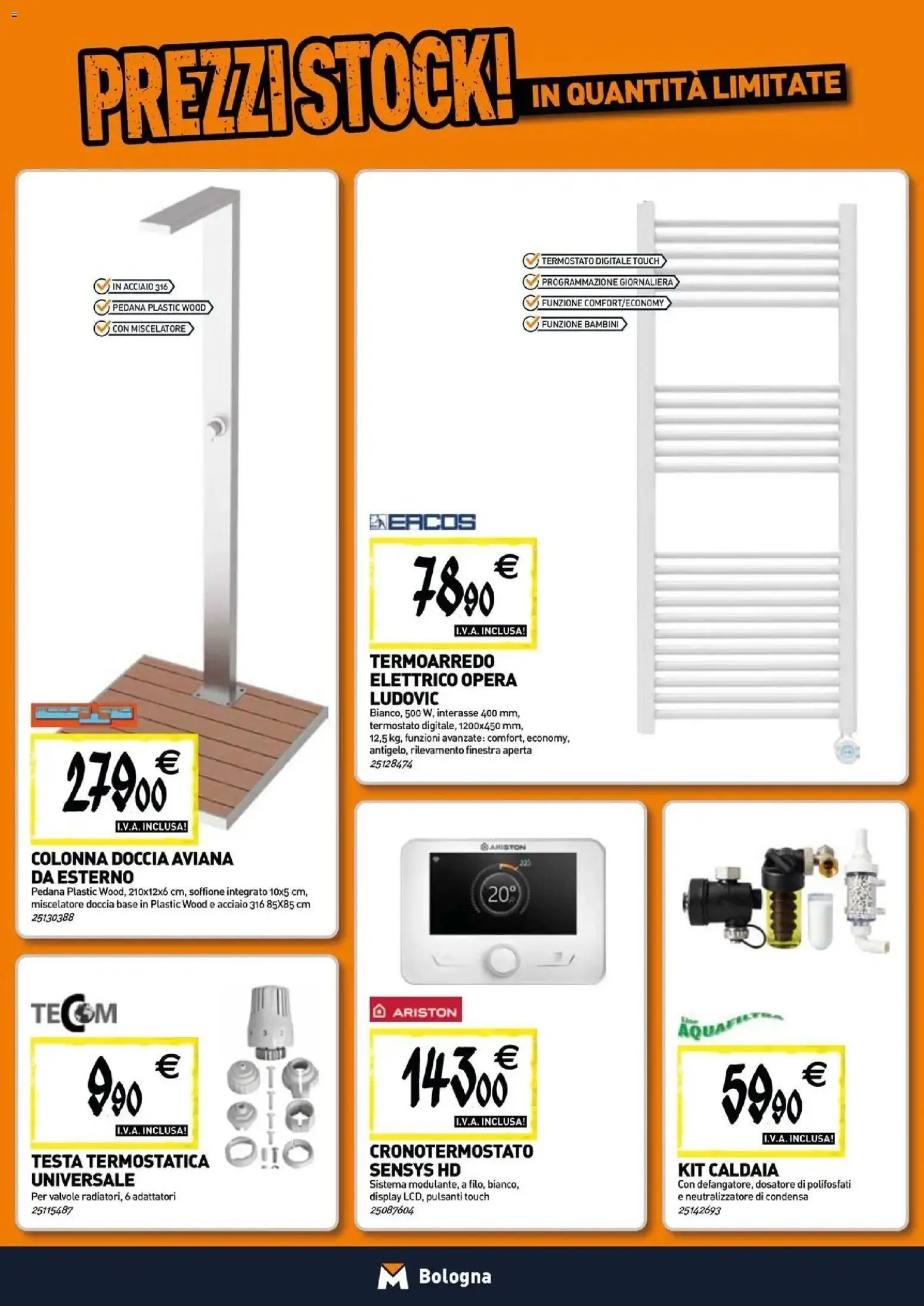 Nuovo TECNOMAT catalogo Bologna dal 27/08/2026 > offerte anteprima 🛍️ | Pagina: 6 | Prodotti: Caldaia, Miscelatore, Doccia