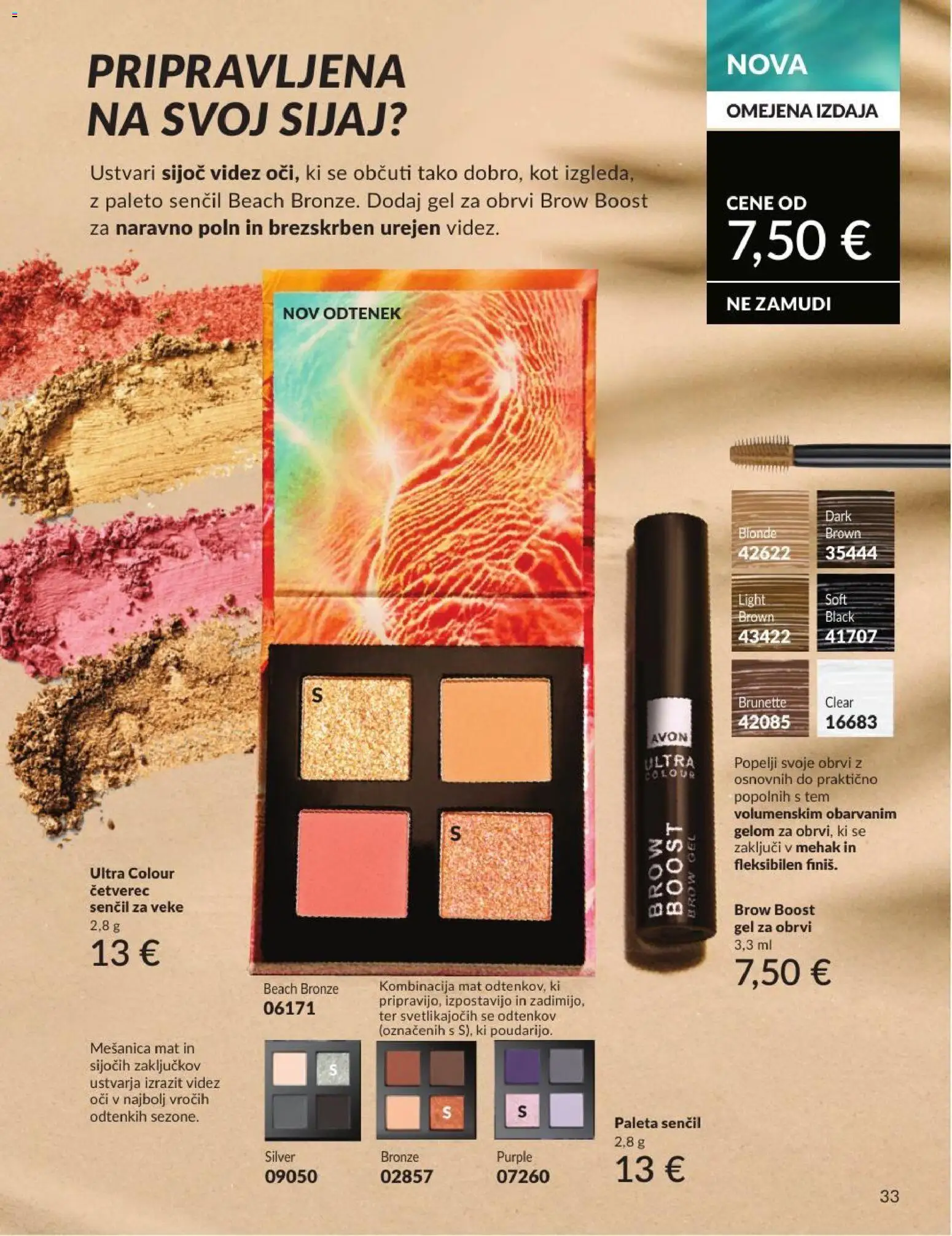 Novi Avon katalog ponudbe – veljaven od 30.06.2026 | Stran: 33 | Izdelki: Paleta senčil