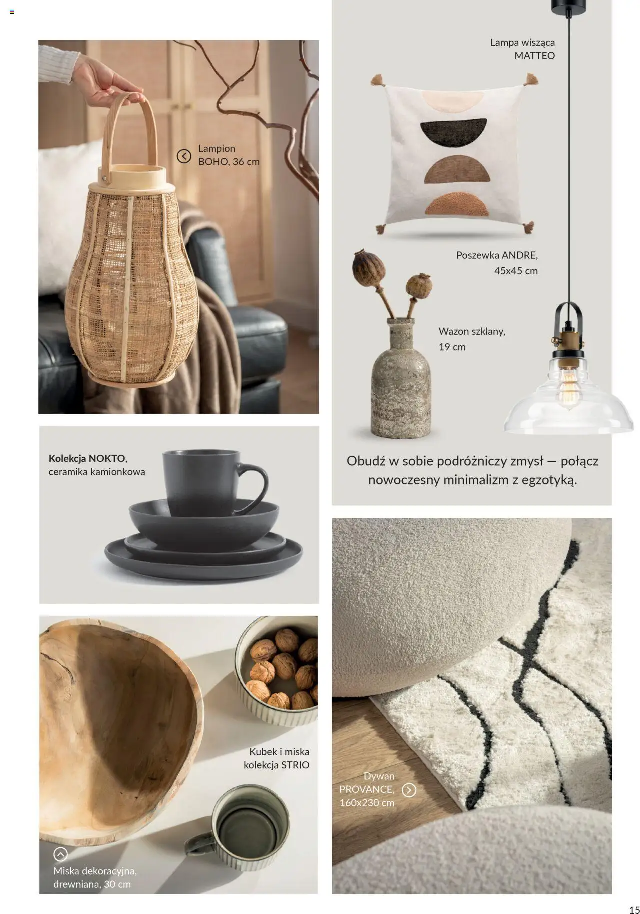 Salony Agata Gazetka - Trendbook od 21.03.2025 | Strona: 15 | Produkty: Dywan, Wazon, Lampa