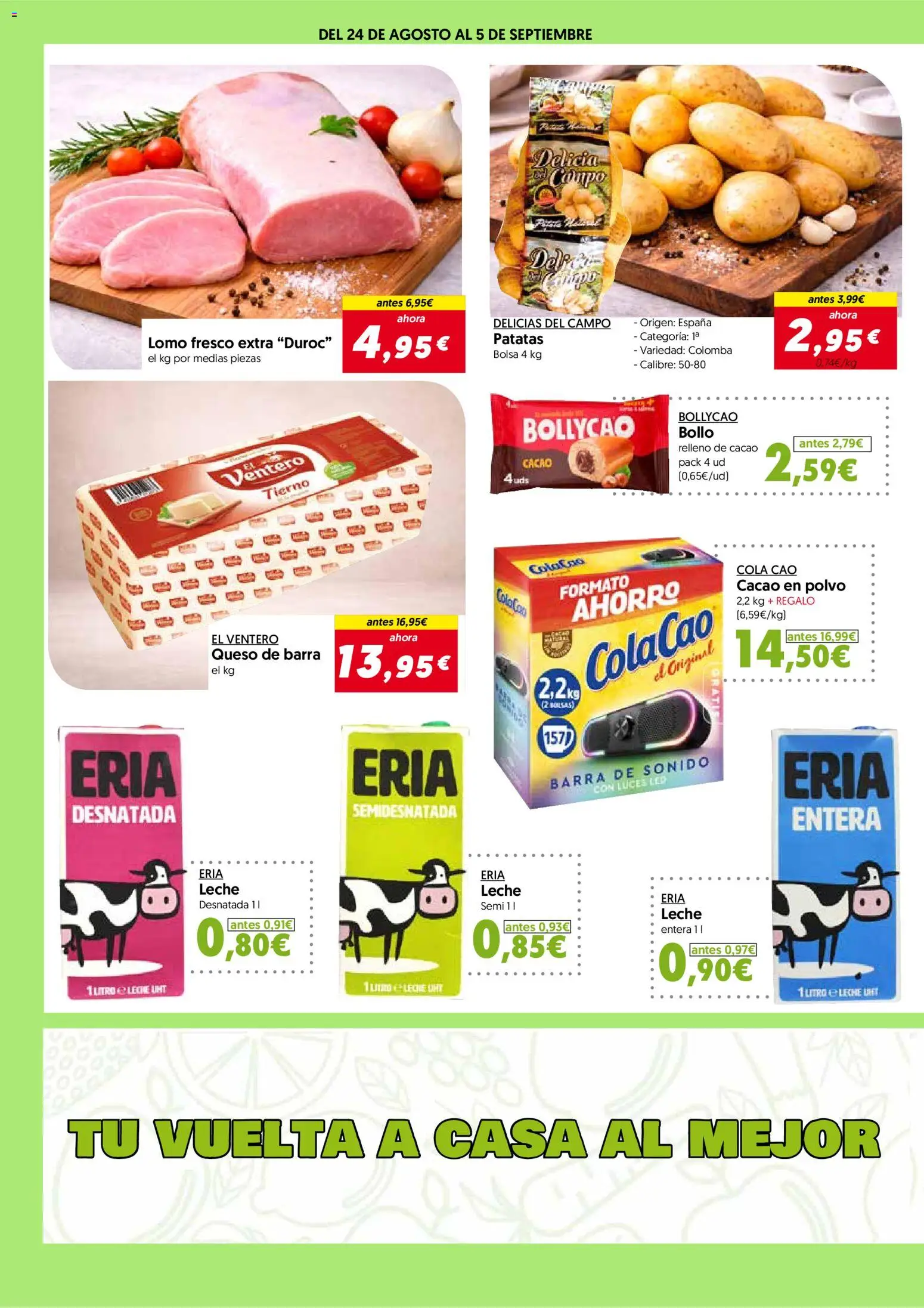 Hiper Usera folleto │ válido desde el 26/08/2026 | Página: 10 | Productos: Leche desnatada, Queso, Lomo, Barra de sonido