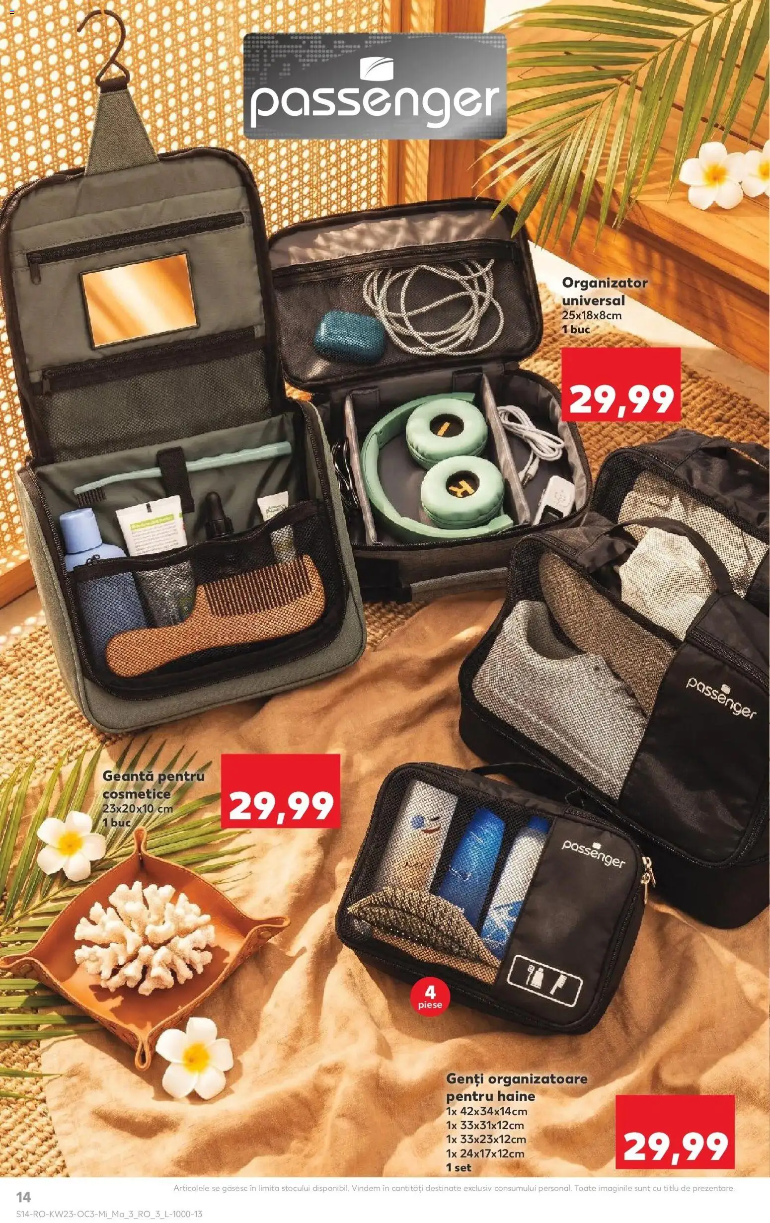 Noul catalog Kaufland – valabil de la 03.06.2026 | Pagină: 14 | Produse: Geantă pentru cosmetice, Geantă, Haine