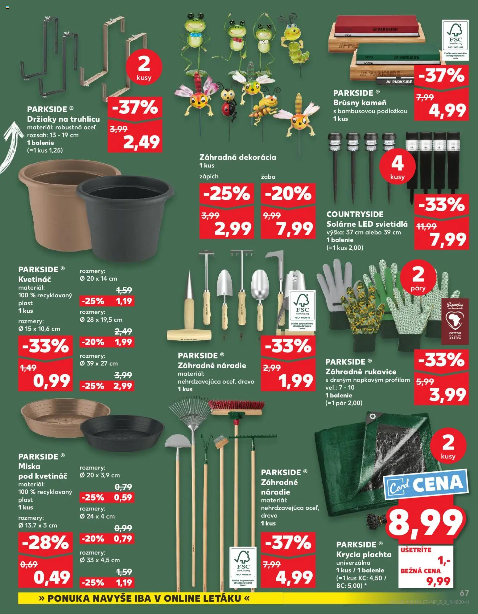 Kaufland SK akciós ujság - amely érvényes a következő dátumtól: 12.03.2026 | Oldal: 67 | Termékek: Parkside