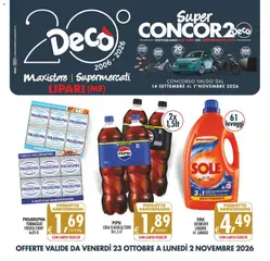 Anteprima del volantino Decò volantino Maxistore, Supermercati Lipari valido a partire dal 23/10/2026