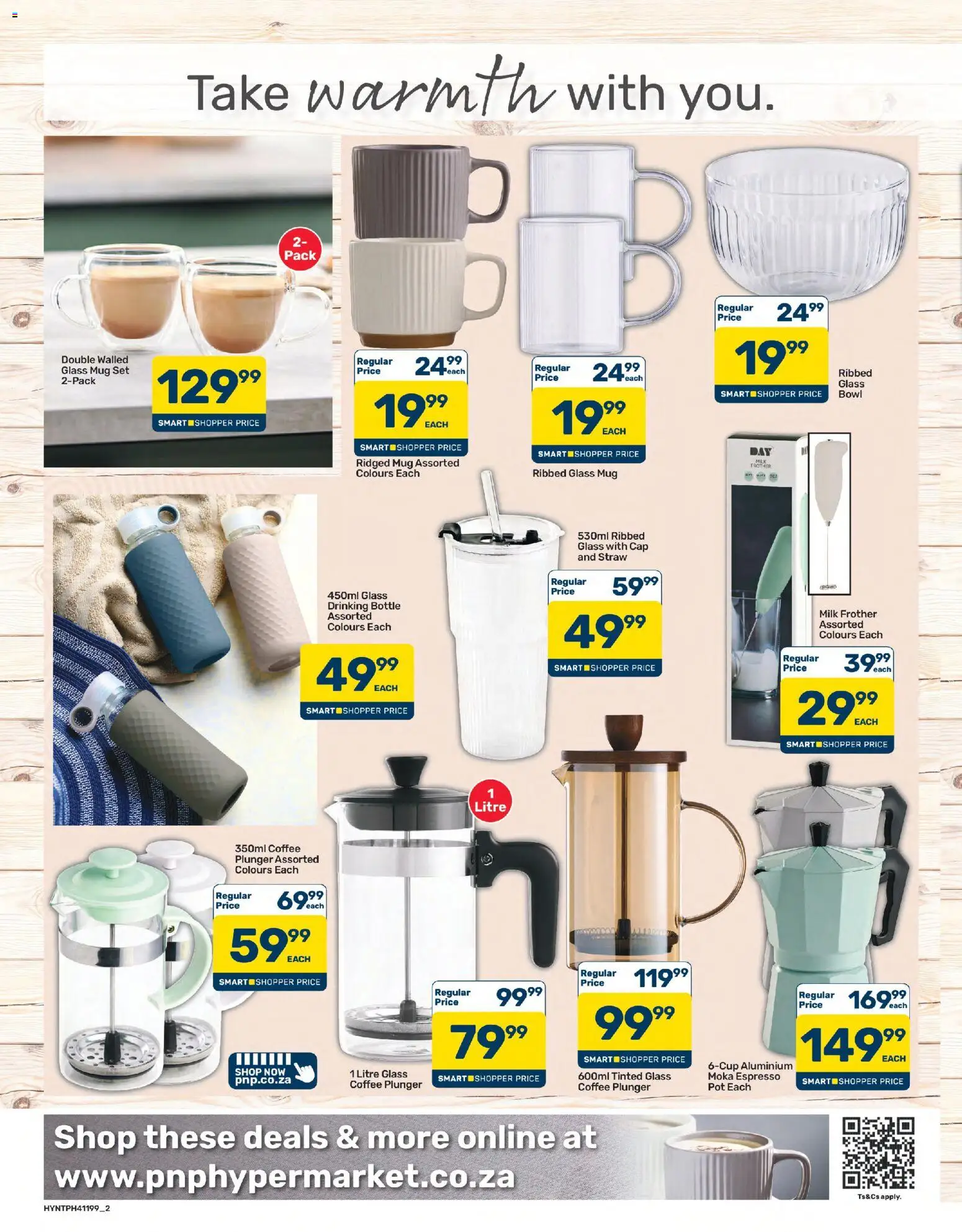 New Pick n Pay catalogue – valid from 20/07/2026 | Page: 2 | Products: Cap, Bowl, Milk frother, Coffee