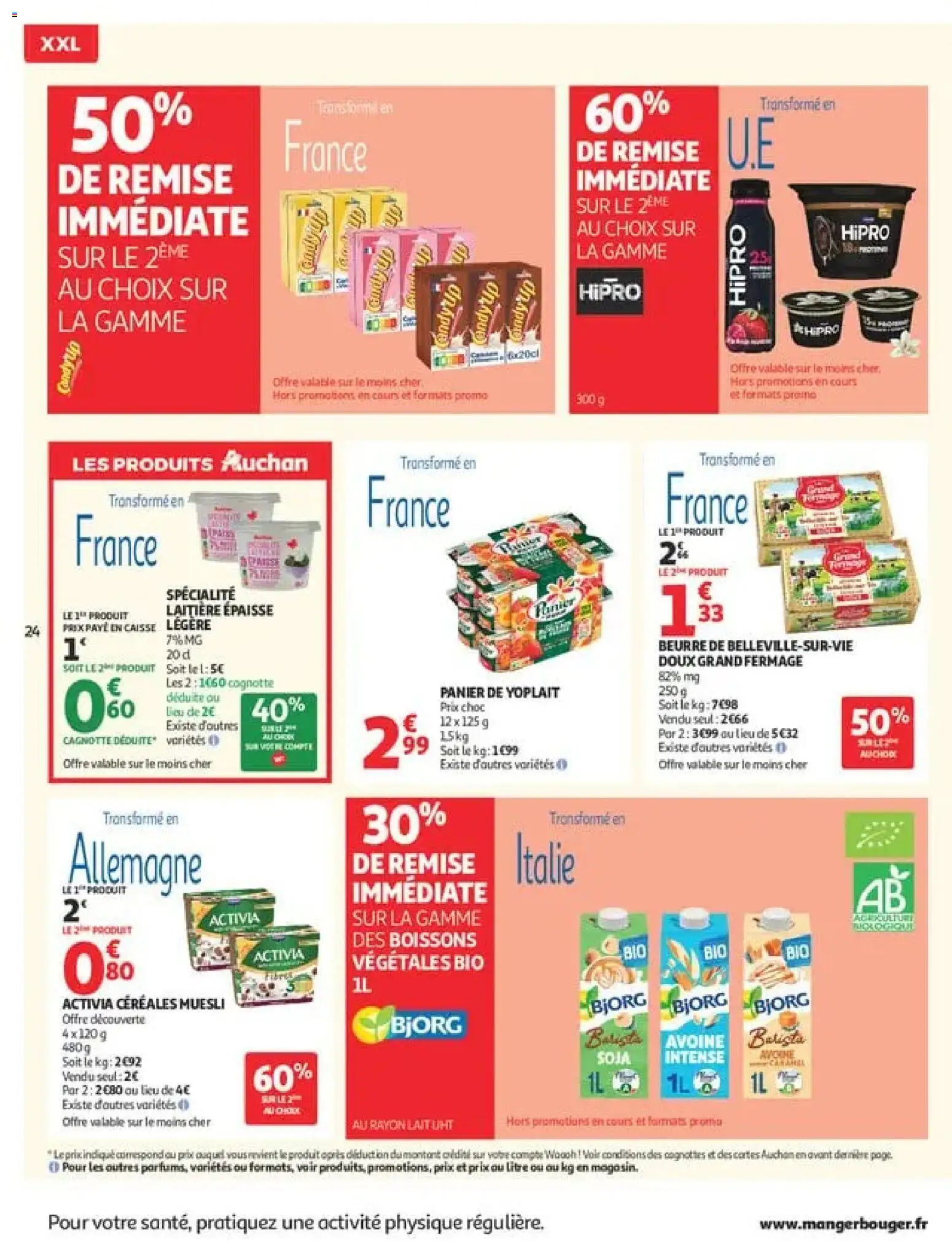 {H1} | Page: 24 | Produits: Panier de Yoplait, Boissons végétales, Panier, Beurre