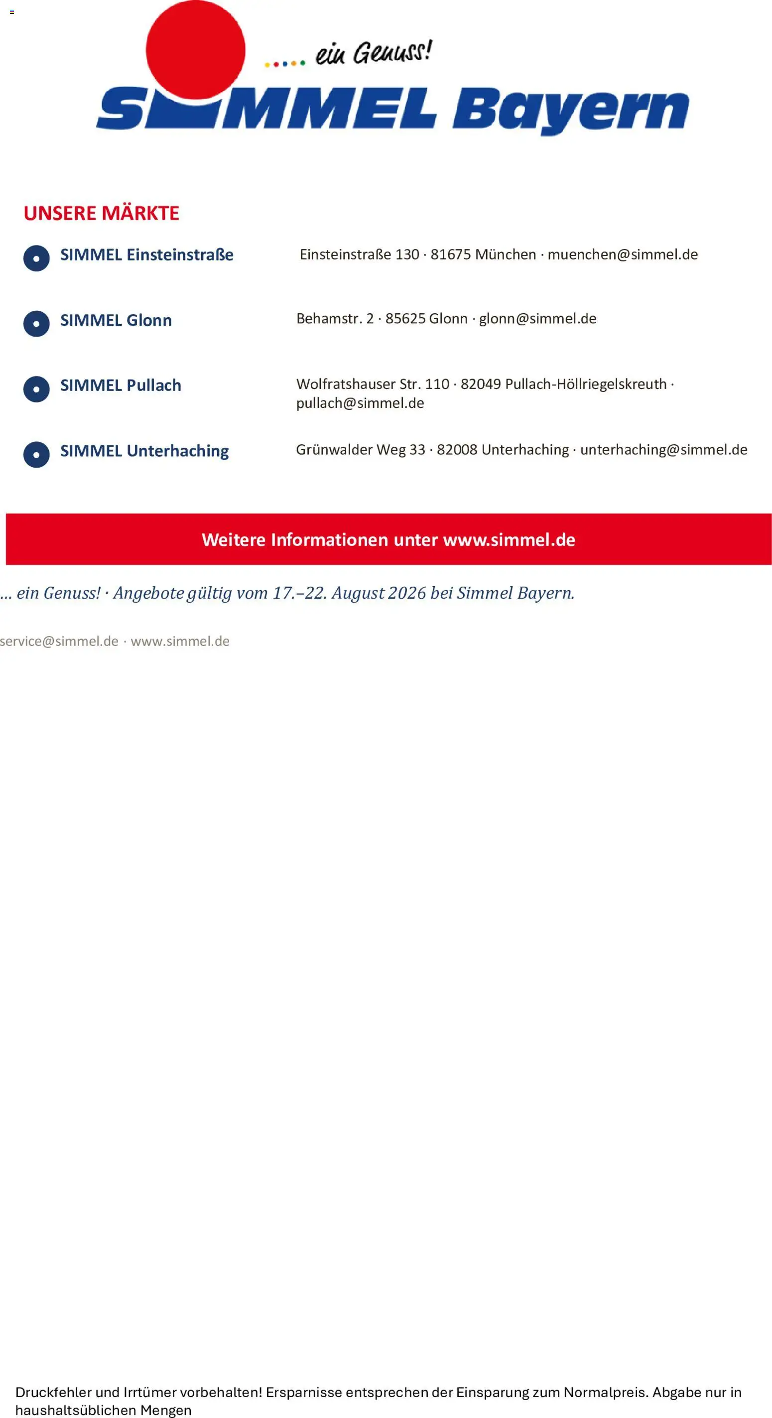 Simmel Bayern – gültig ab 17.08.2026 | Seite: 20