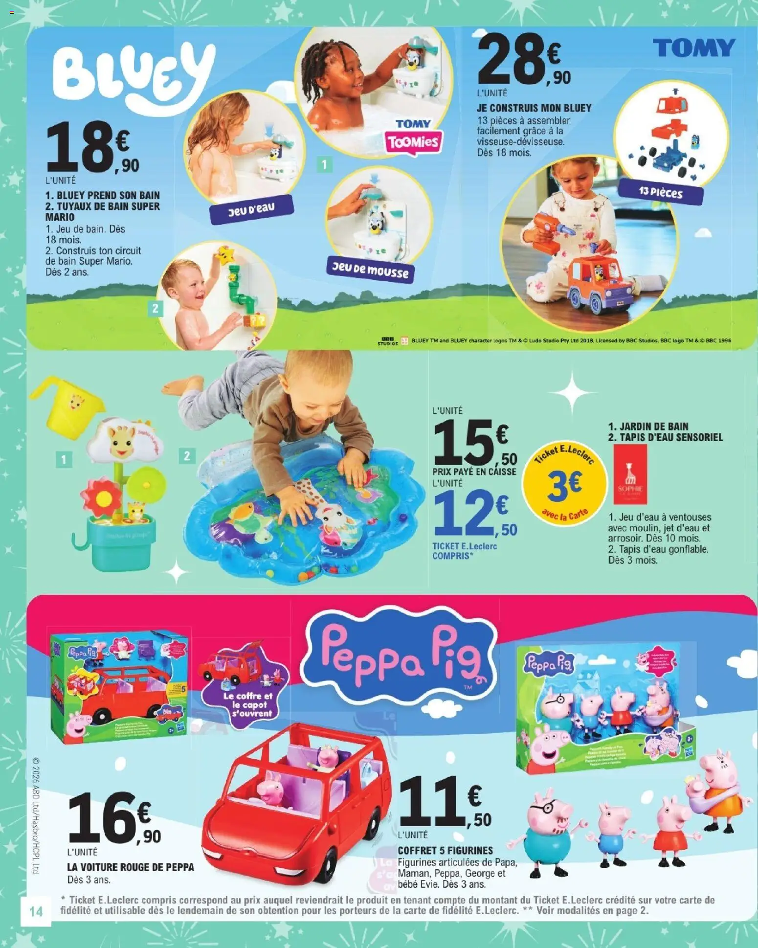 {H1} | Page: 14 | Produits: Mousse, Tapis, Figurines