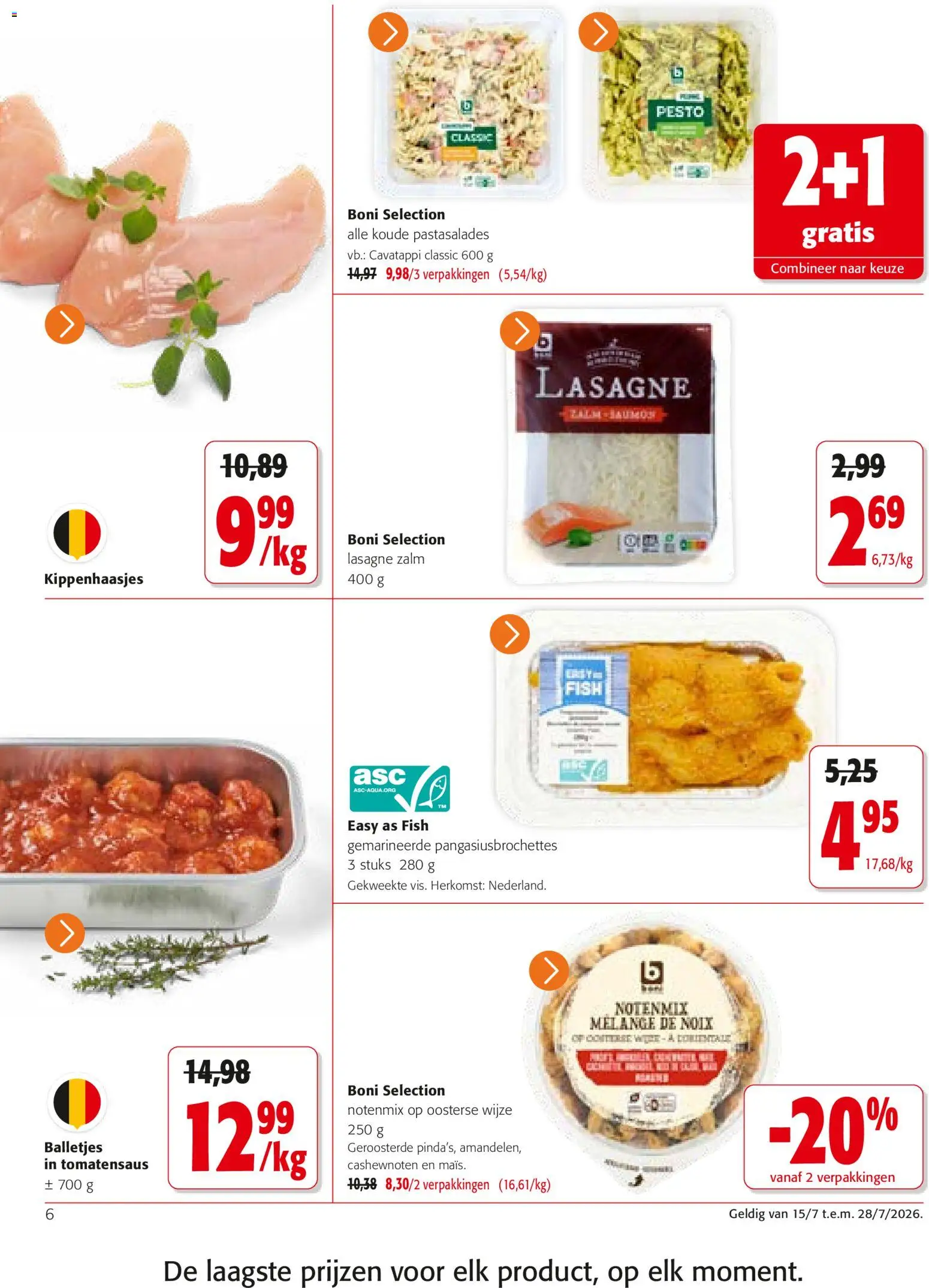 {H1} | Pagina: 6 | Producten: Zalm, Lasagne, Cashewnoten