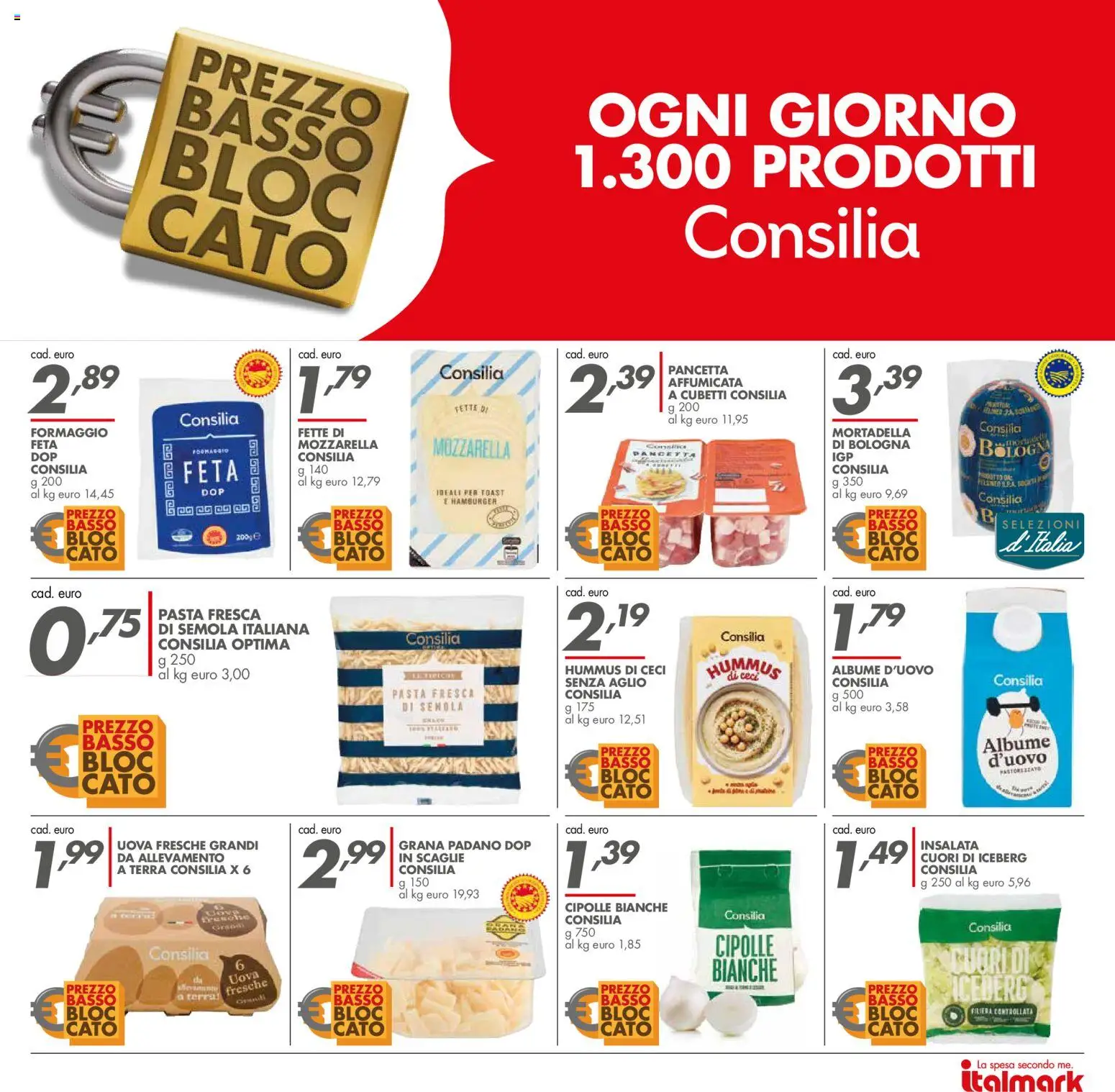 Volantino Italmark del 26/08/2026 | Pagina: 30 | Prodotti: Pancetta, Cipolle, Aglio, Hamburger