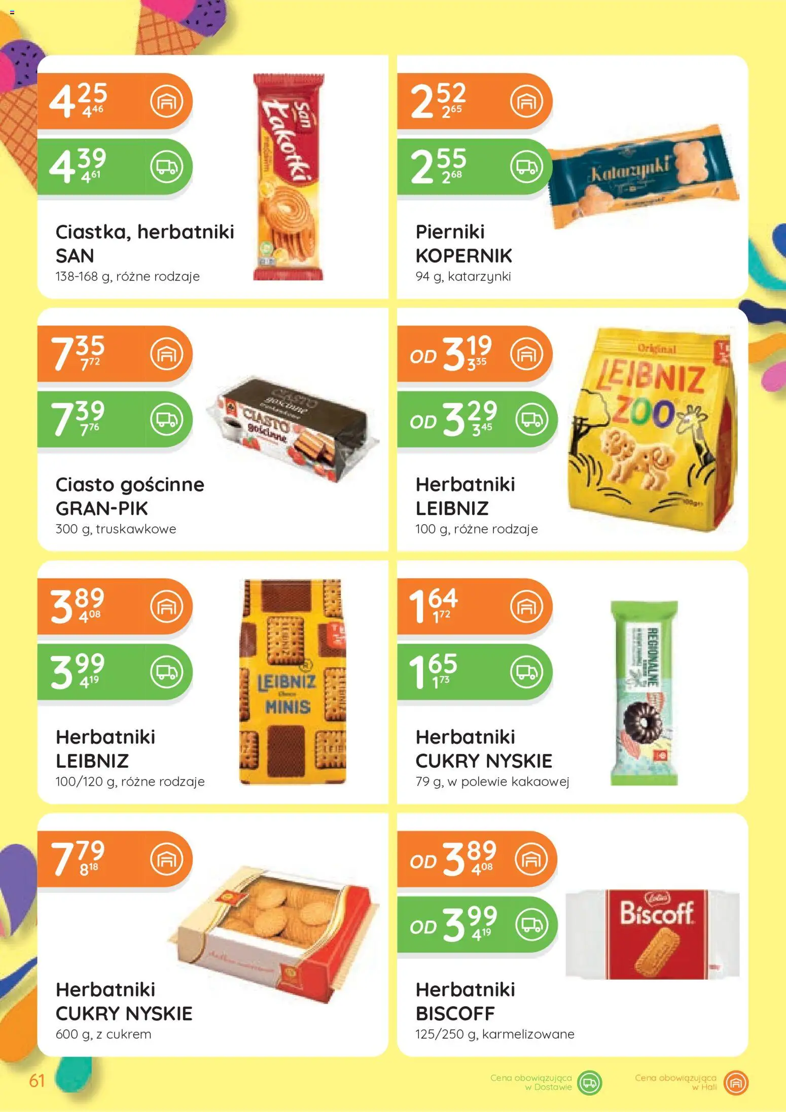 Eurocash gazetka od 25.06.2026 | Strona: 61 | Produkty: Pierniki, Ciasto, Herbatniki