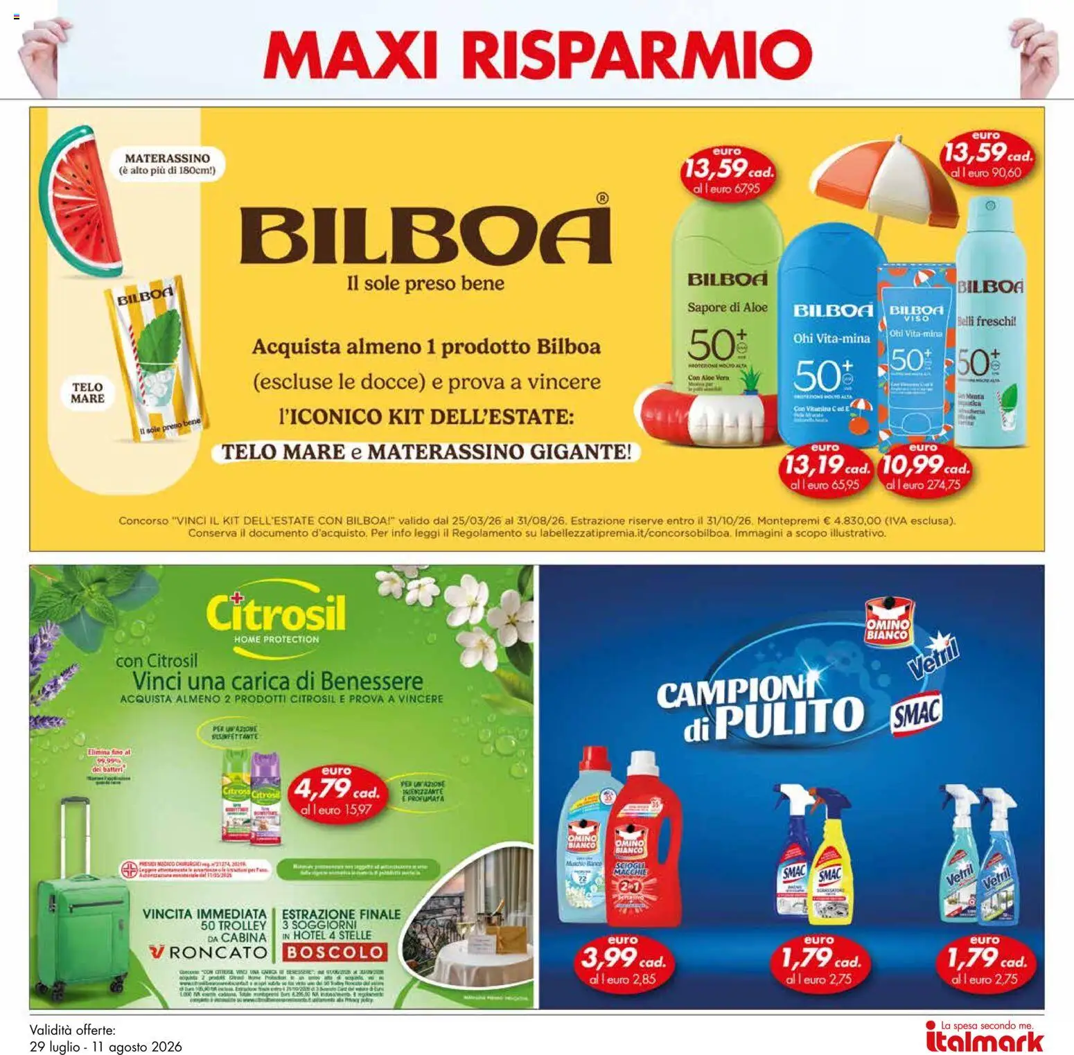 Volantino Italmark del 29/07/2026 | Pagina: 35 | Prodotti: Aloe vera, Trolley