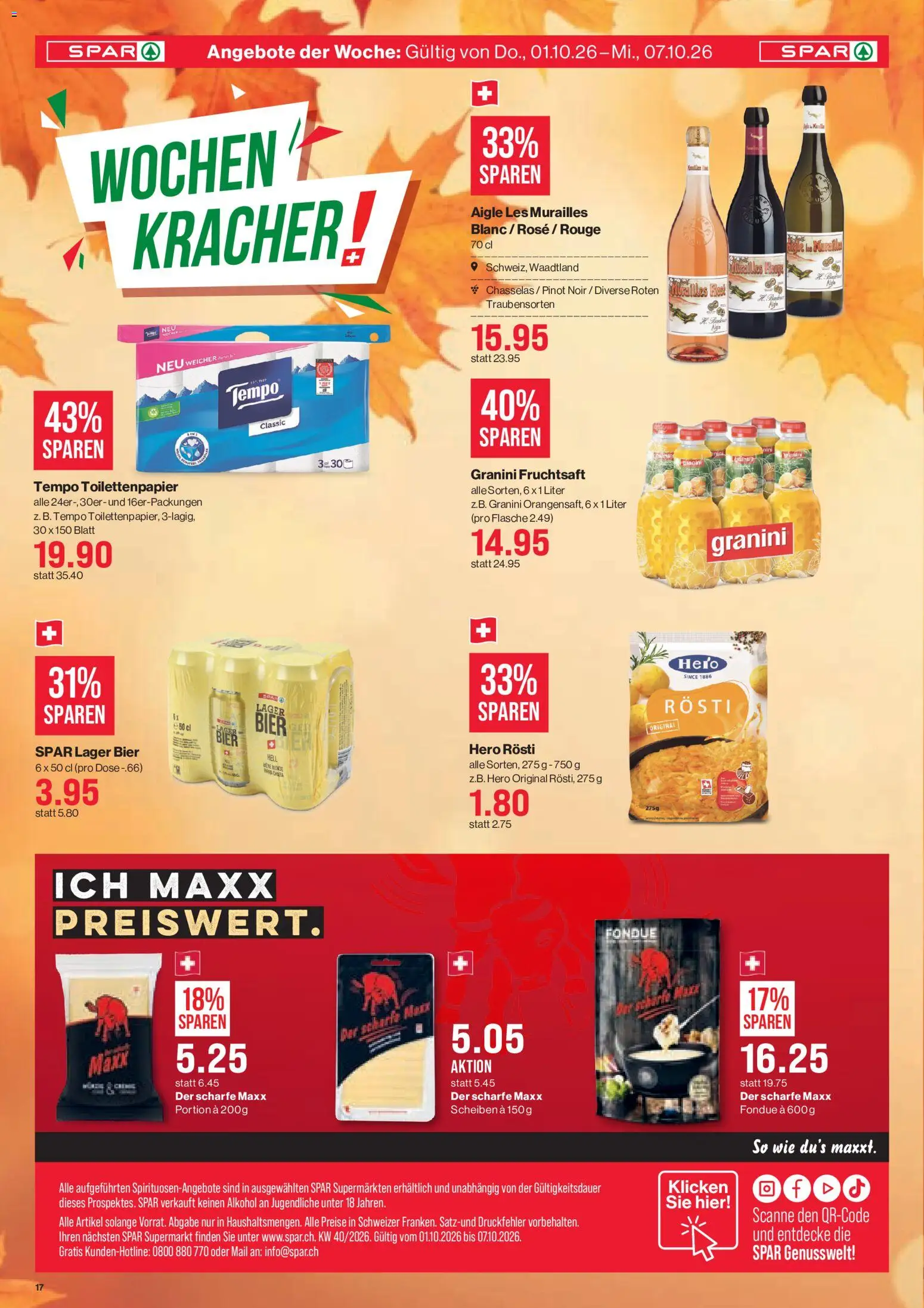 SPAR aktionen – gültig ab 01.10.2026 | Seite: 17