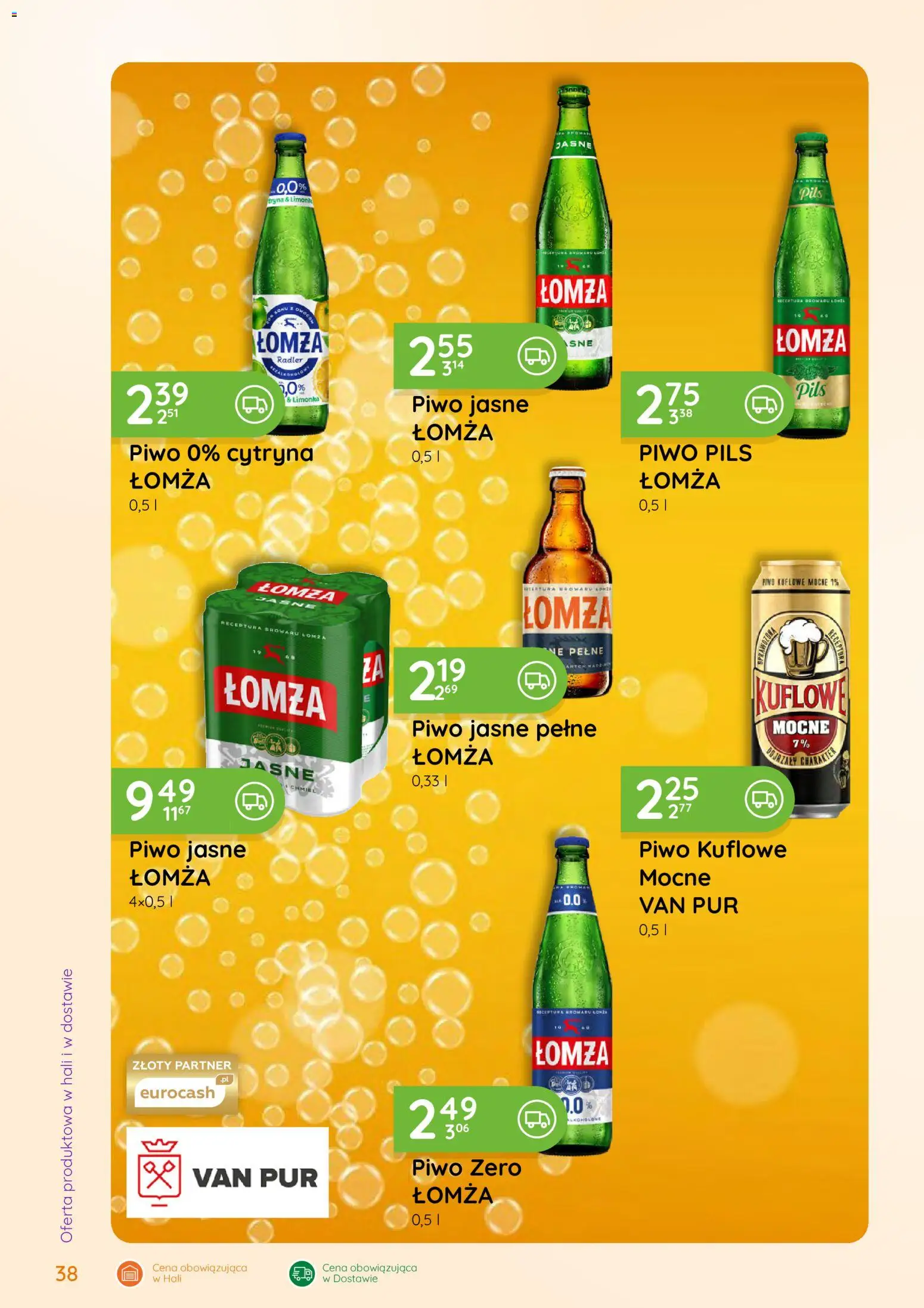Eurocash gazetka - Oferta Handlowa od 01.06.2026 | Strona: 38 | Produkty: Cytryna, Limonka, Piwo