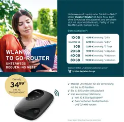 Prospekt Tchibo MOBIL Flyer ab 10.08.2026 gültig | Seite: 10 | Produkte: Steckdose, Laptop, Tablet