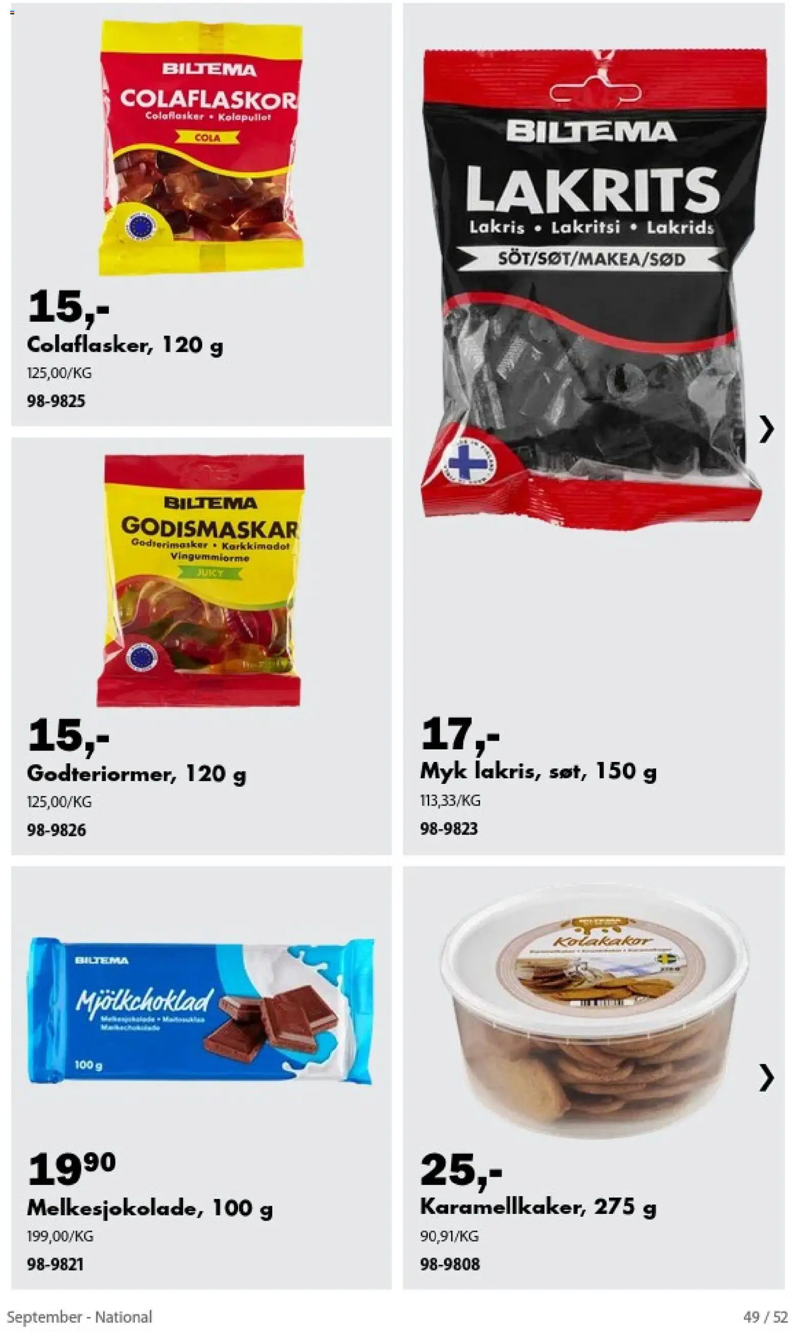 {H1} | Side: 49 | Produkter: Cola