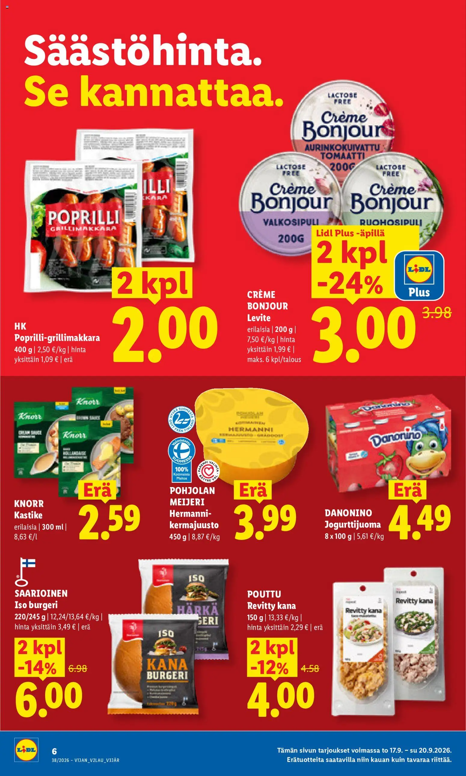 Lidl tarjoukset – voimassa 17/09/2026 alkaen | Sivu: 6