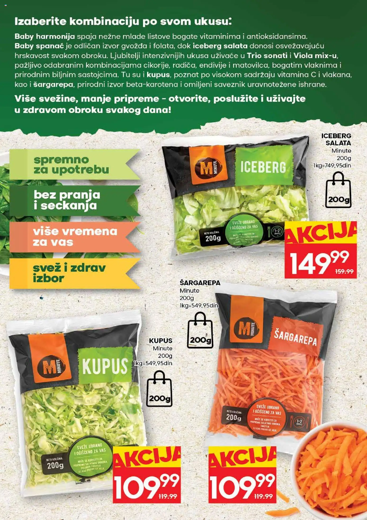 Roda katalog - važi od 17.08.2026 | Strana: 5 | Proizvode: Spanać, Šargarepa, Iceberg salata, Kupus