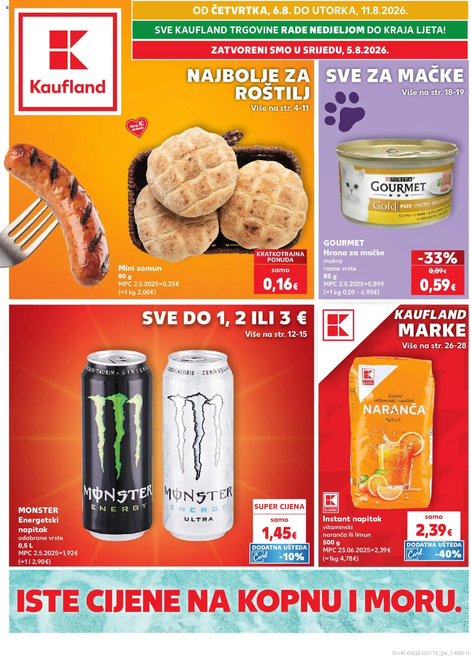 Kaufland HR akciós ujság - amely érvényes a következő dátumtól: 2026.08.06. | Oldal: 1