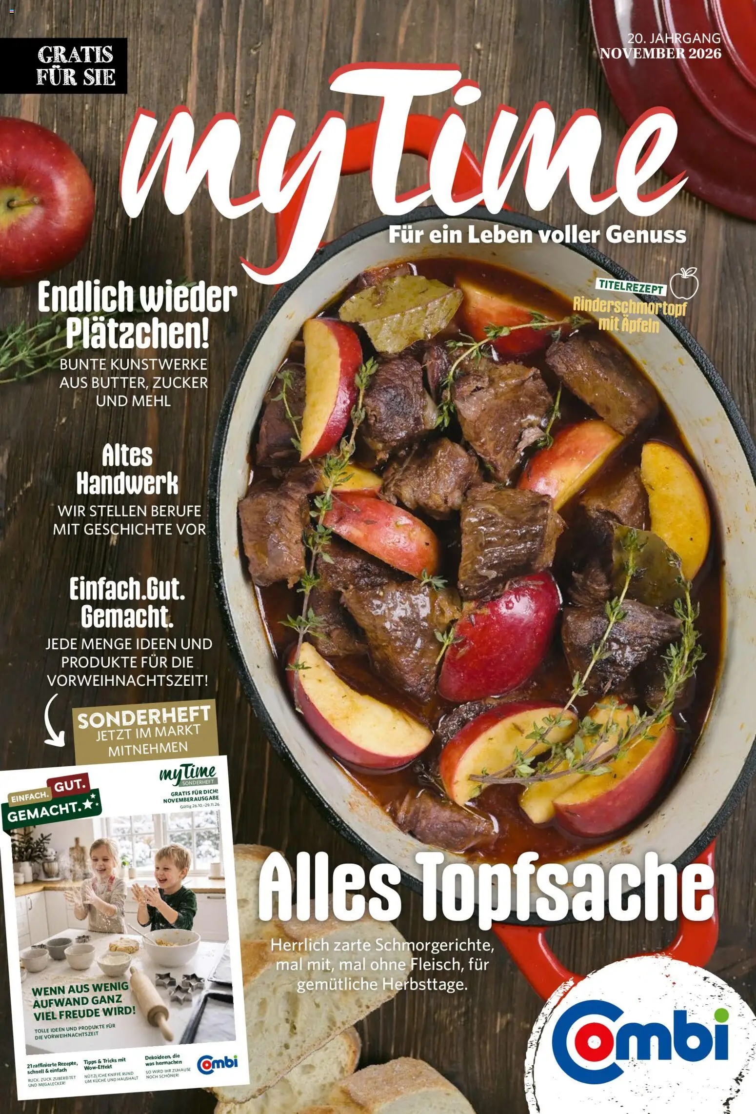 Combi myTime – gültig ab 01.11.2026 | Seite: 1 | Produkte: Mehl, Küche, Zucker