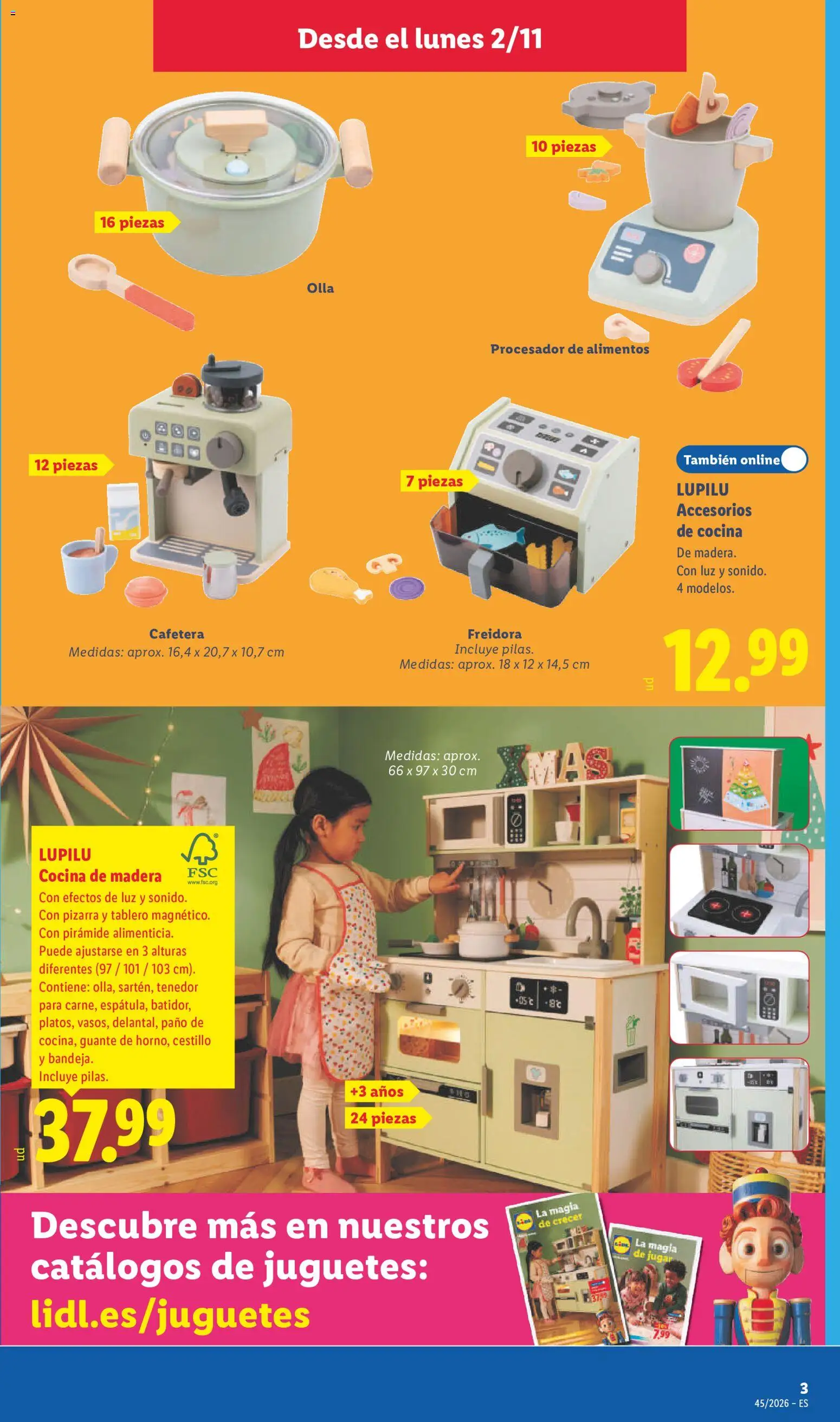 Lidl folleto de bazar │ válido desde el 02/11/2026 | Página: 5 | Productos: Juguetes, Cafetera, Freidora, Alimentos
