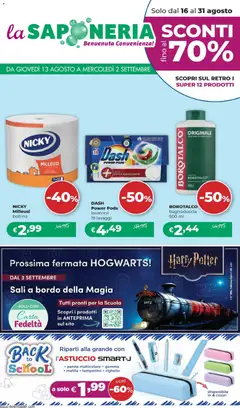 Anteprima del volantino La Saponeria volantino valido a partire dal 13/08/2026