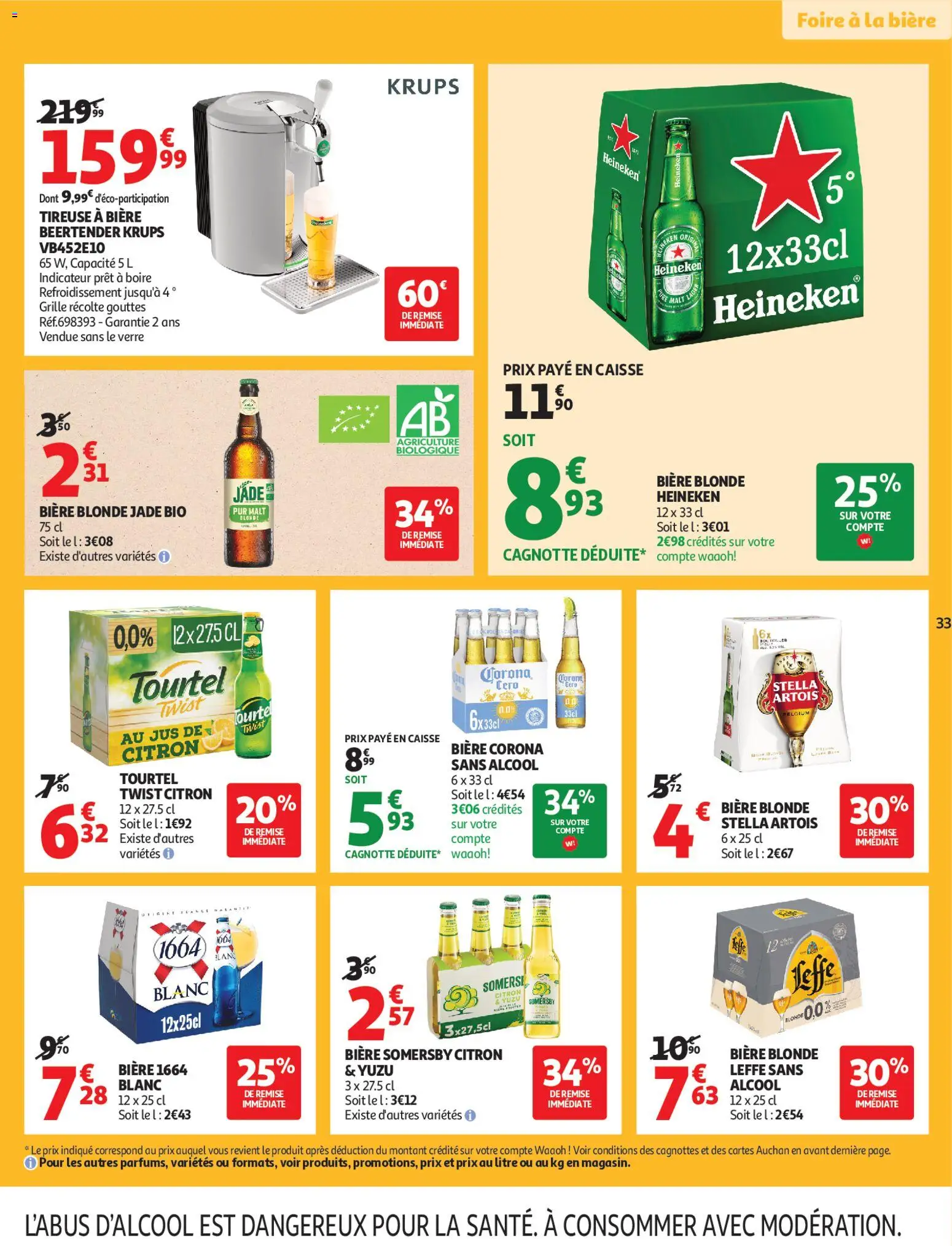 {H1} | Page: 34 | Produits: Alcool, Bière blonde, Krups, Bière