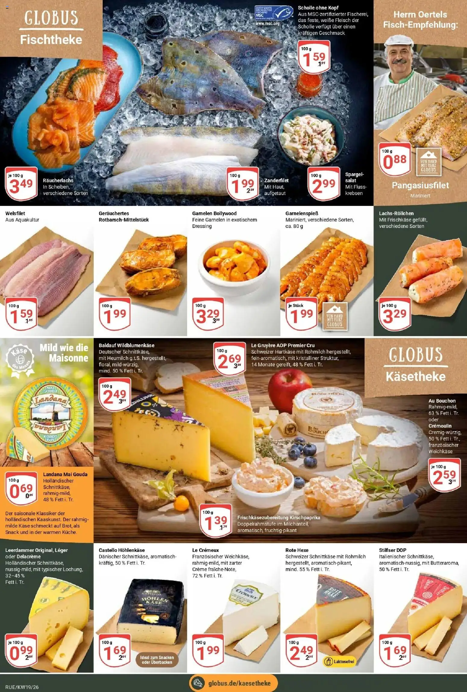 Globus Prospekt Rüsselsheim	 – gültig ab 04.05.2026 | Seite: 10 | Produkte: Käse, Gouda, Dressing, Garnelen